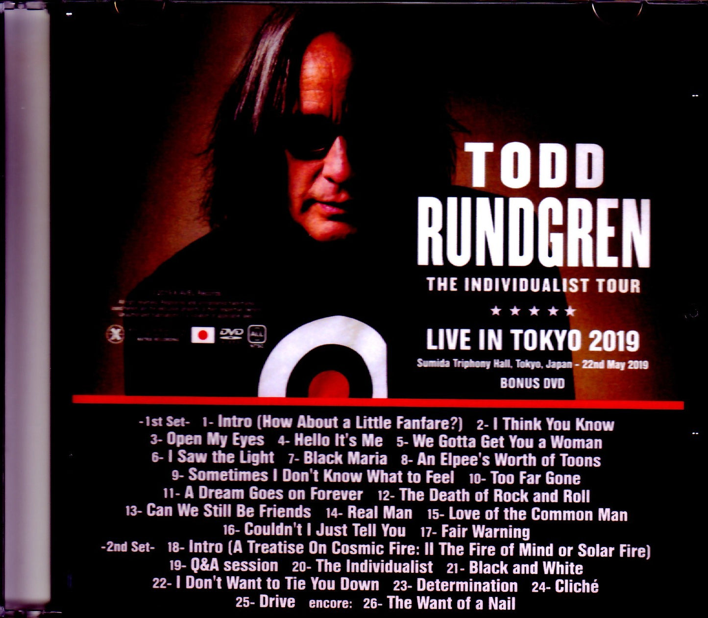 Todd Rundgren/Tokyo,Japan 2019 S & V