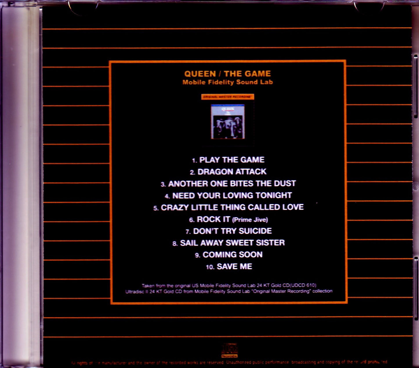 Queen/The Game Original US Mobile Fidelity Sound
