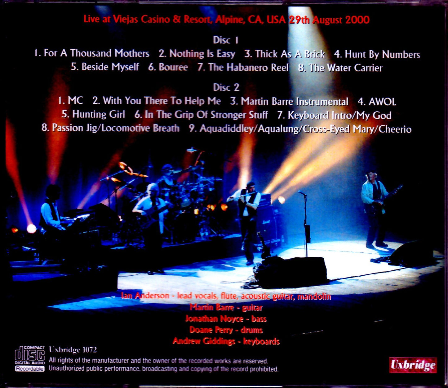 Jethro Tull/CA,USA 2000