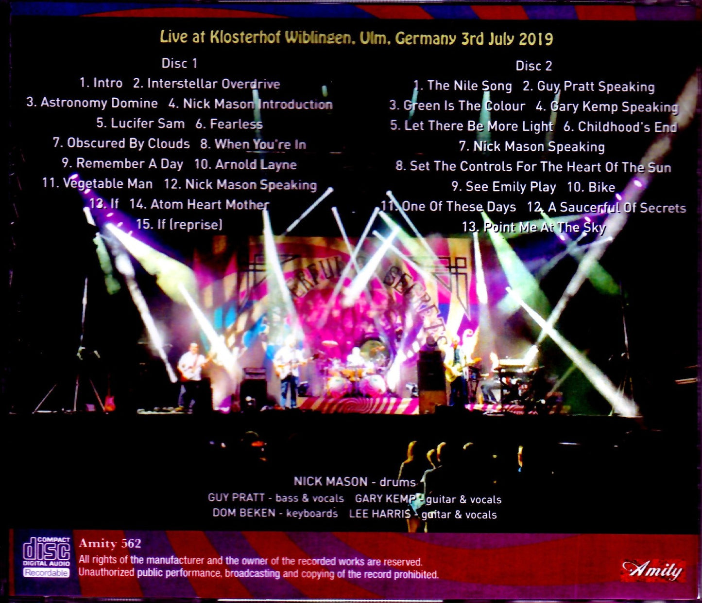 Nick Mason's Saucerful of Secrets/Germany 7.3.2019