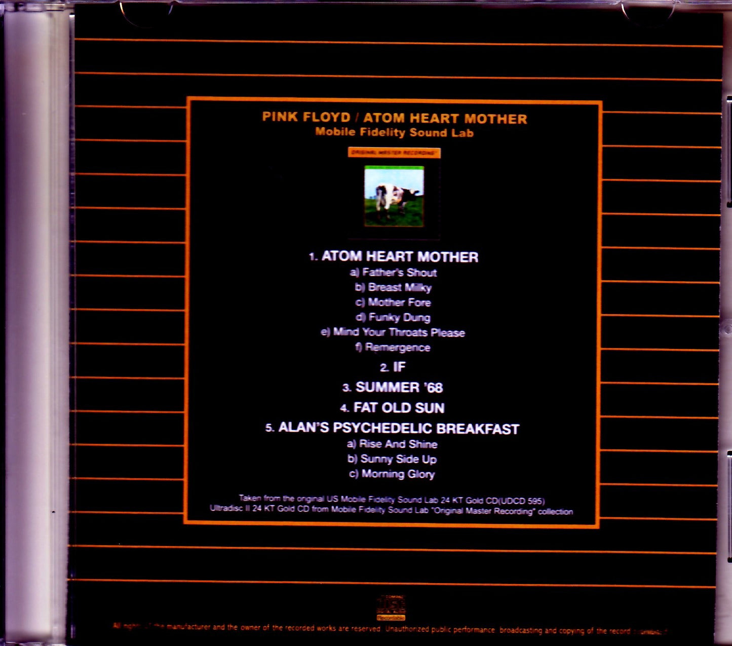 Pink Floyd/Atom Heart Mother Mobile Fidelity Sound