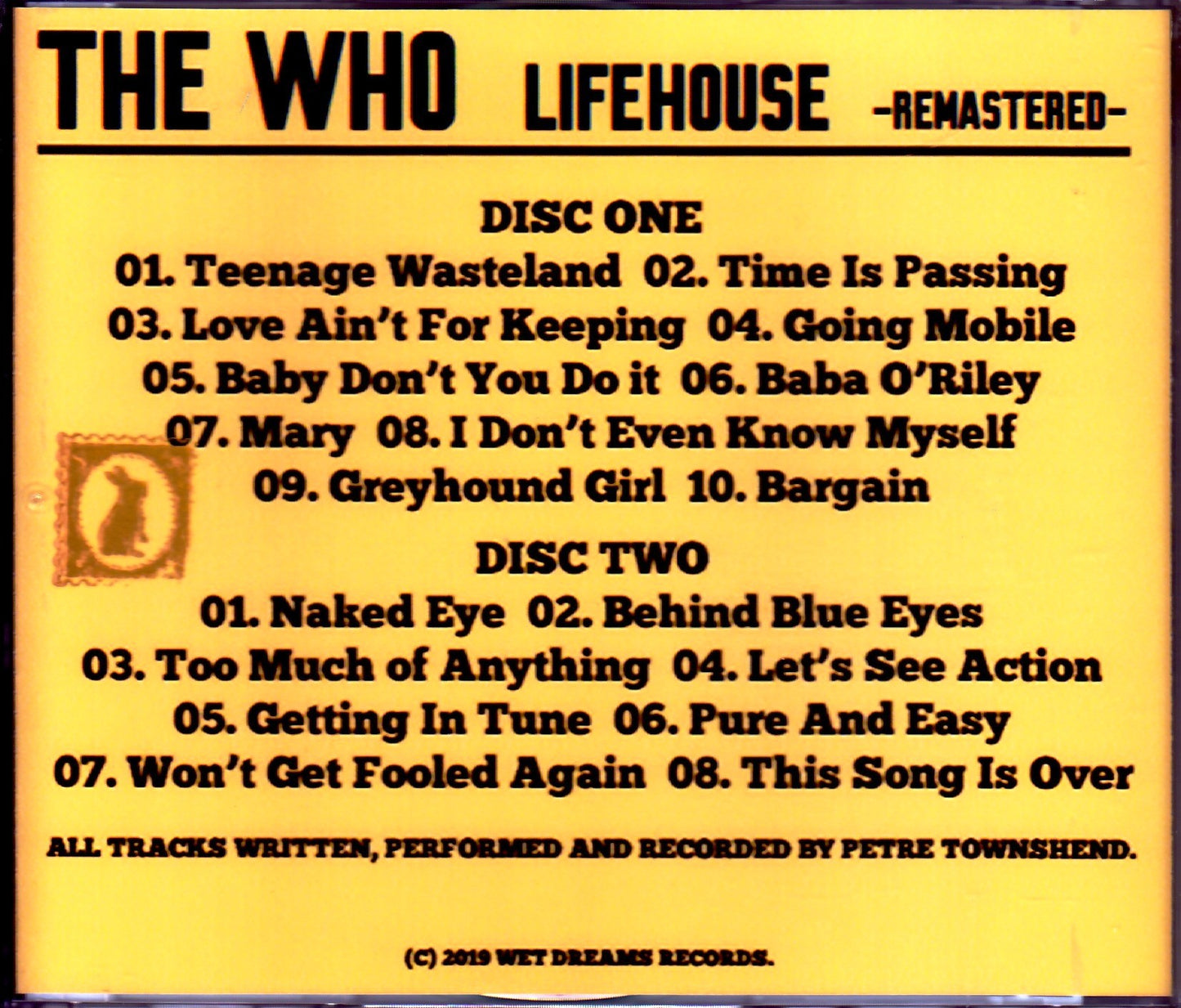 The Who/Franks Wild Years Demos
