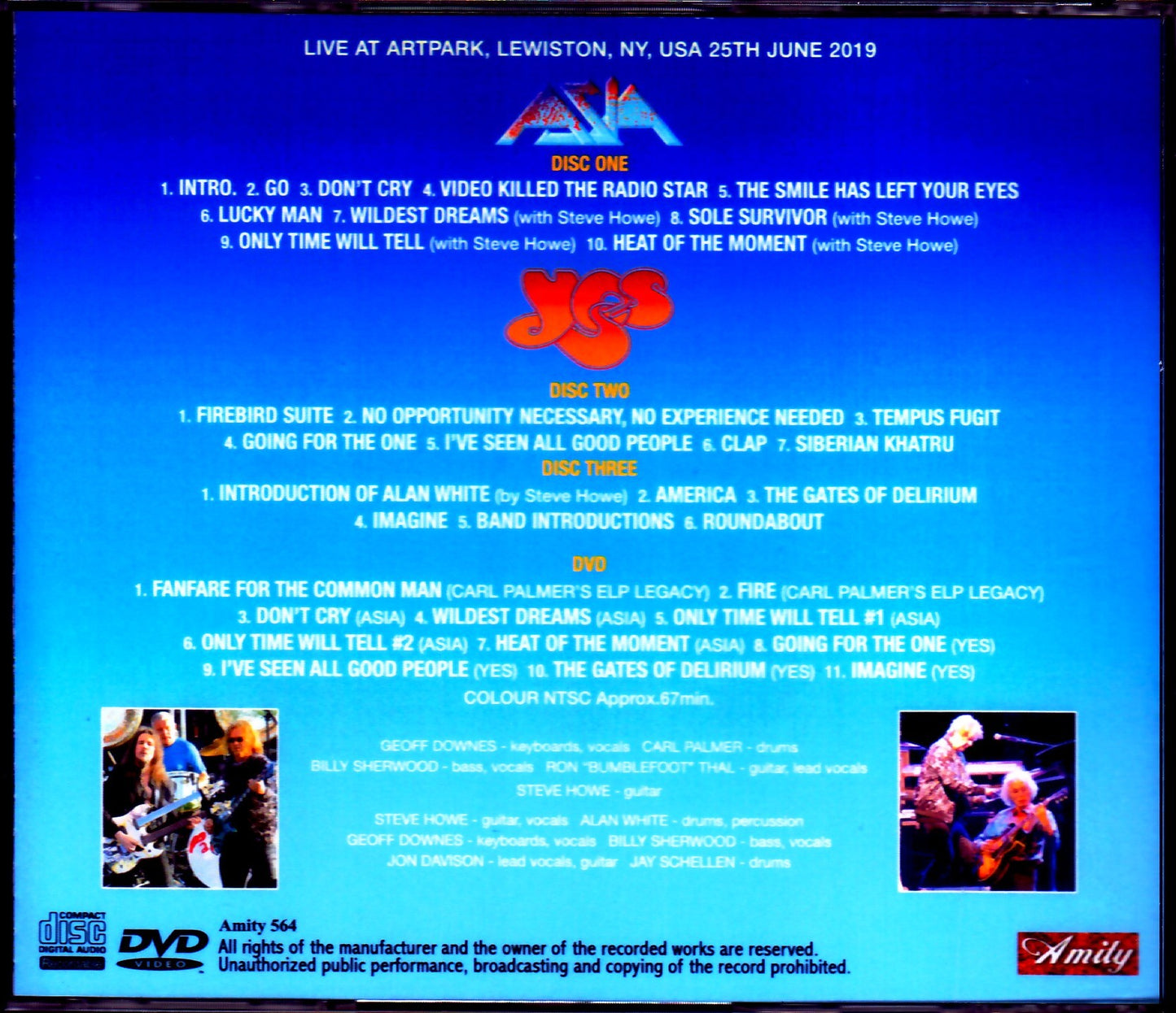 Asia,Yes,Carl Palmer's ELP/NY,USA 2019 S & V