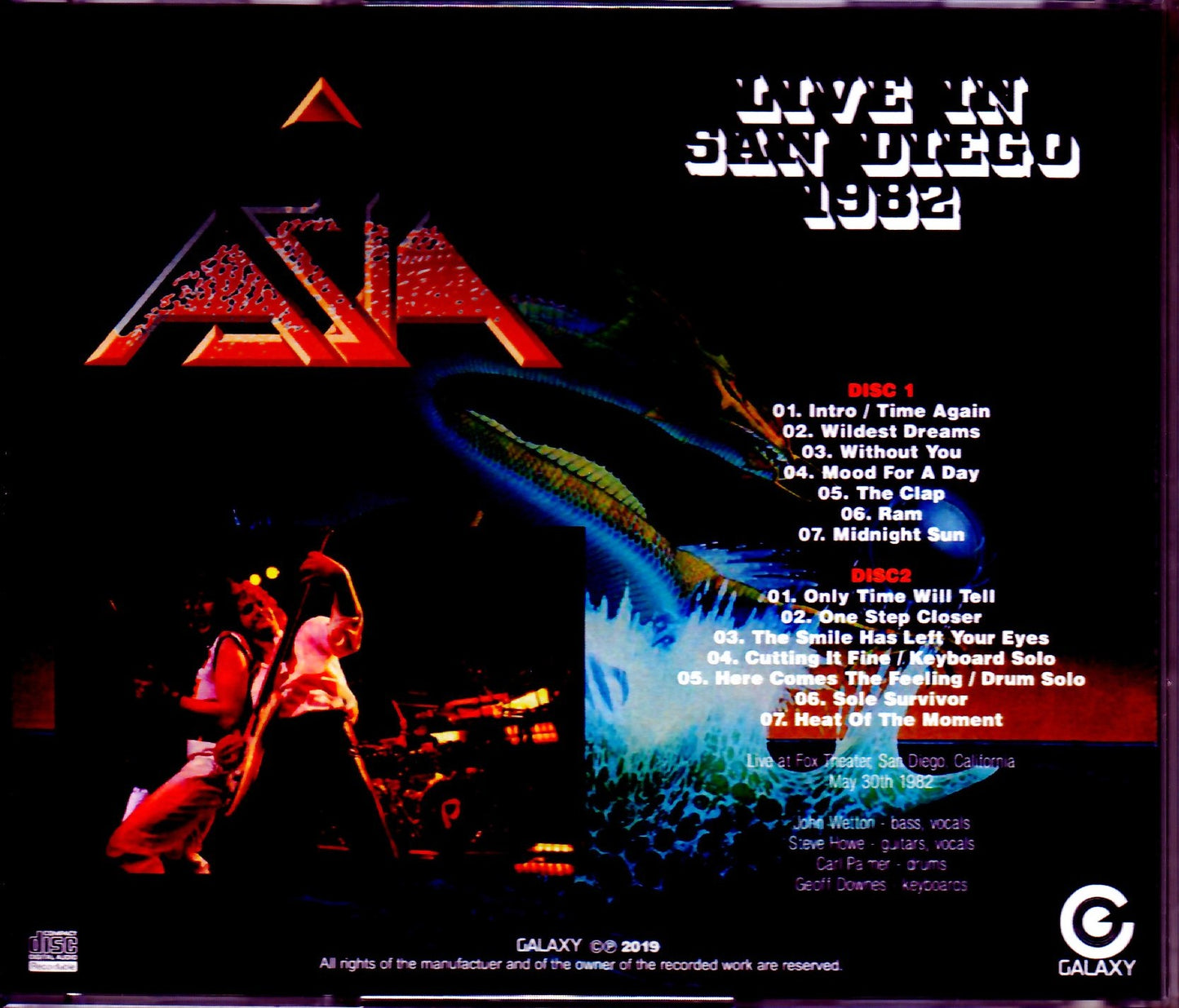 Asia/CA, USA 1982