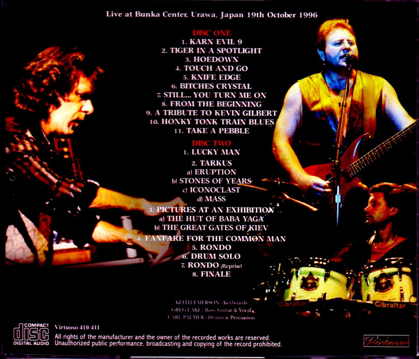 EL & P Emerson,Lake & Palmer/Saitama,Japan 1996