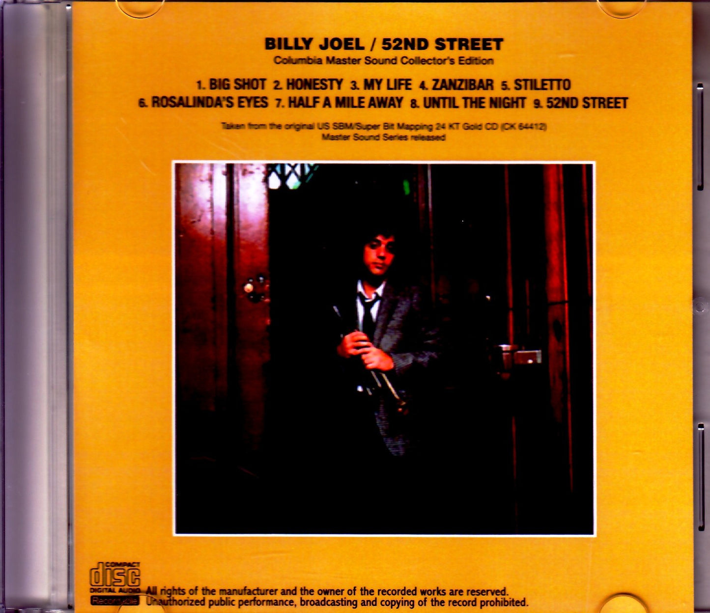 Billy Joel/52nd Street US SBM CD Master Sound