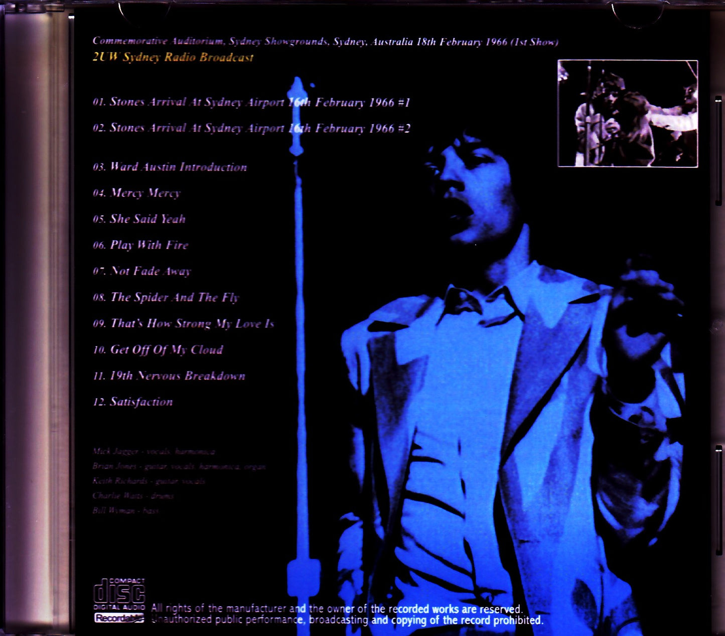 Rolling Stones/Sydney,Australia 1966 2UW Radio Broadcast
