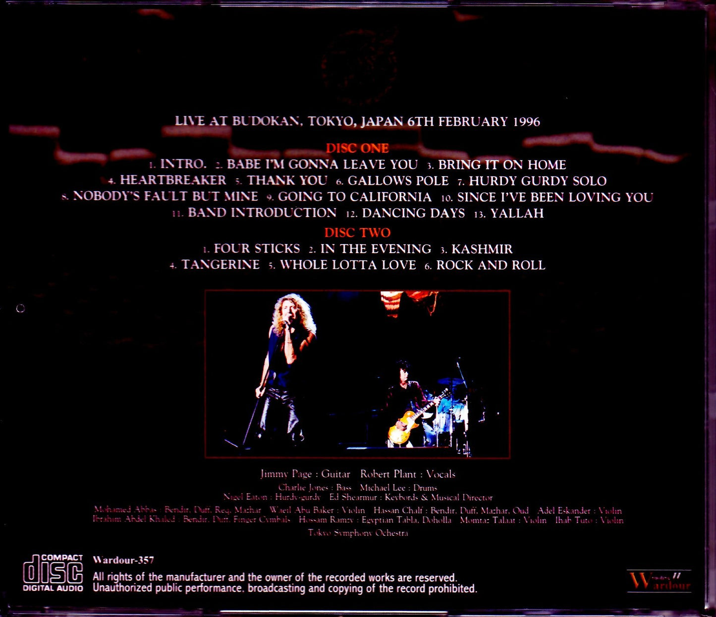Jimmy Page,Robert Plant/Tokyo,Japan 2.6.1996