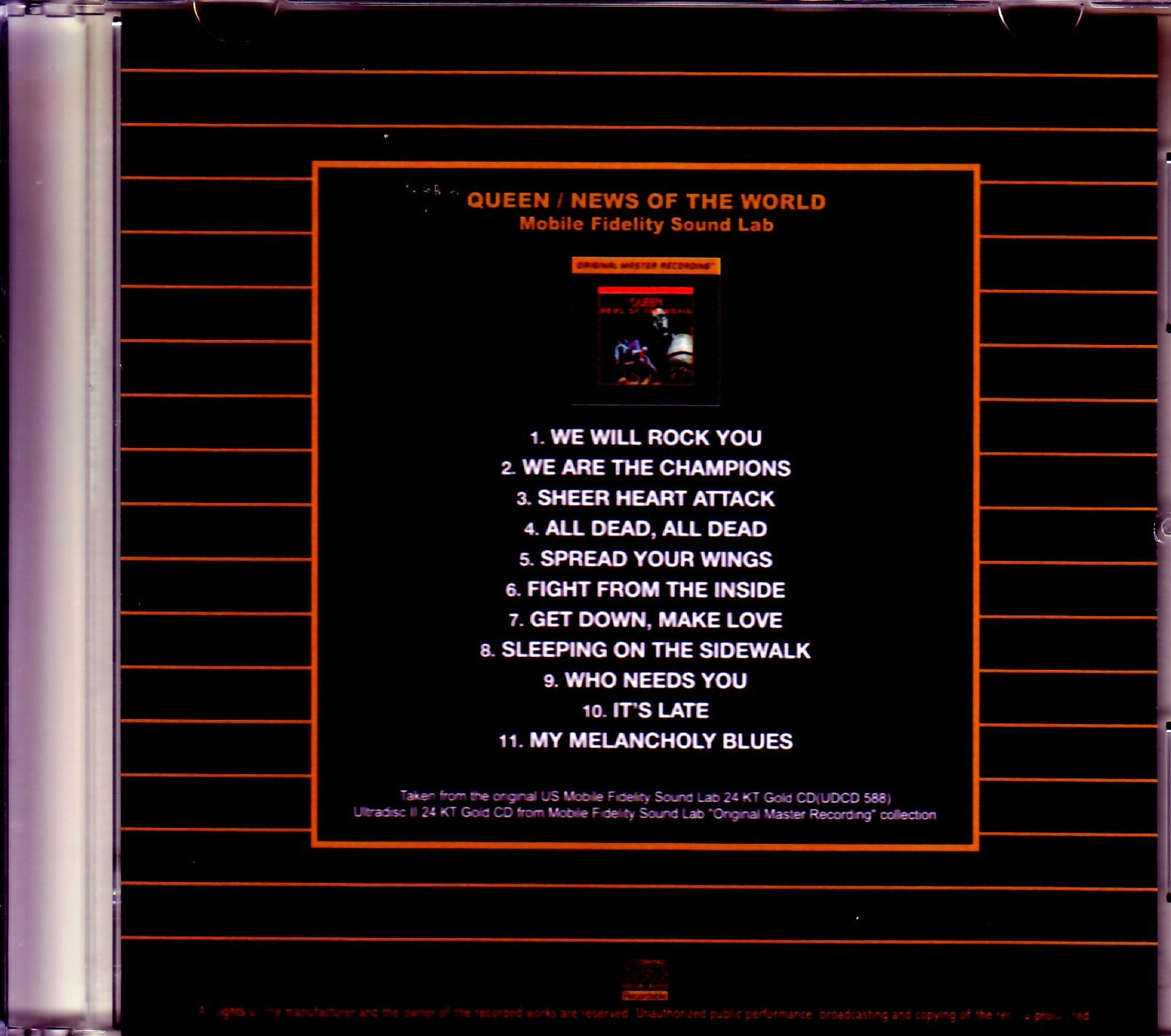 Queen/New of the World Original US Mobile Fidelity Sound Lab