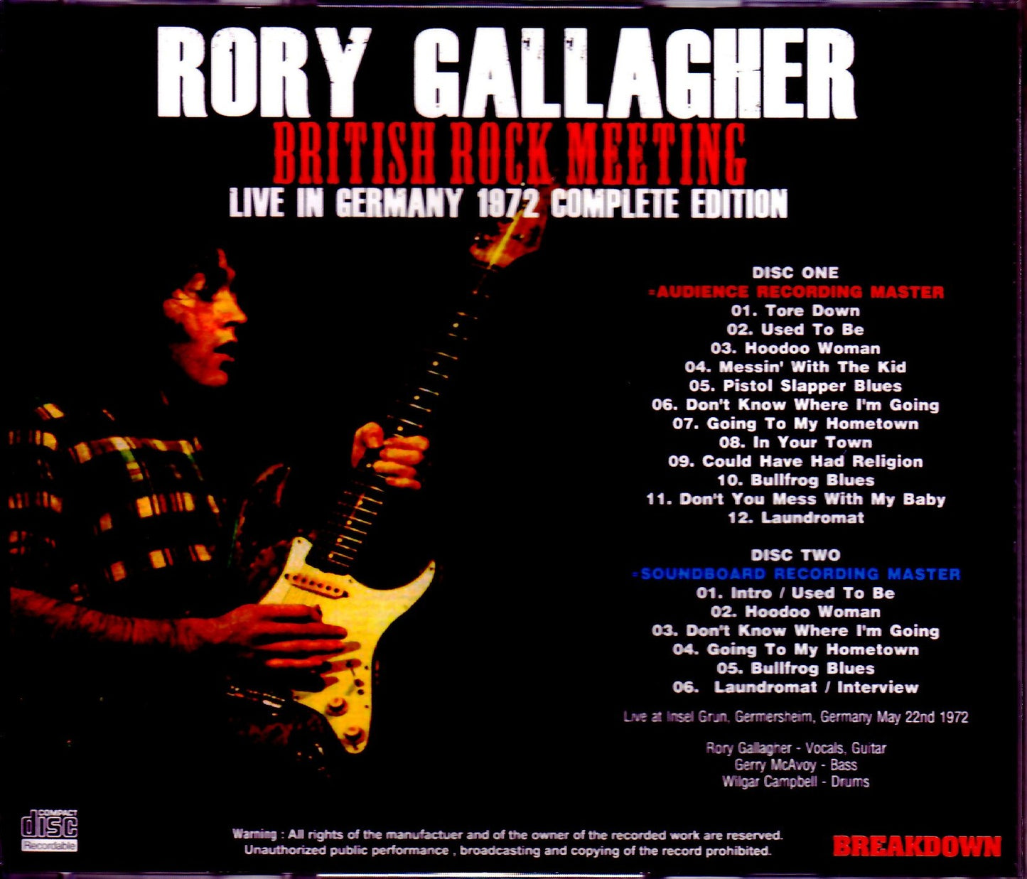 Rory Gallagher/Germany 1972 2Source