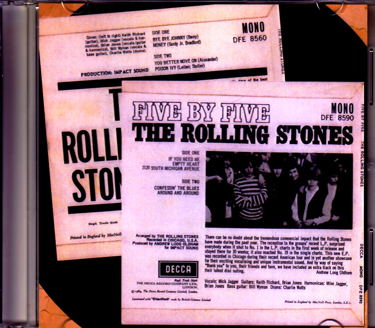 Rolling Stones/The Rolling Stones & Five by Five UK Original LP Ver.