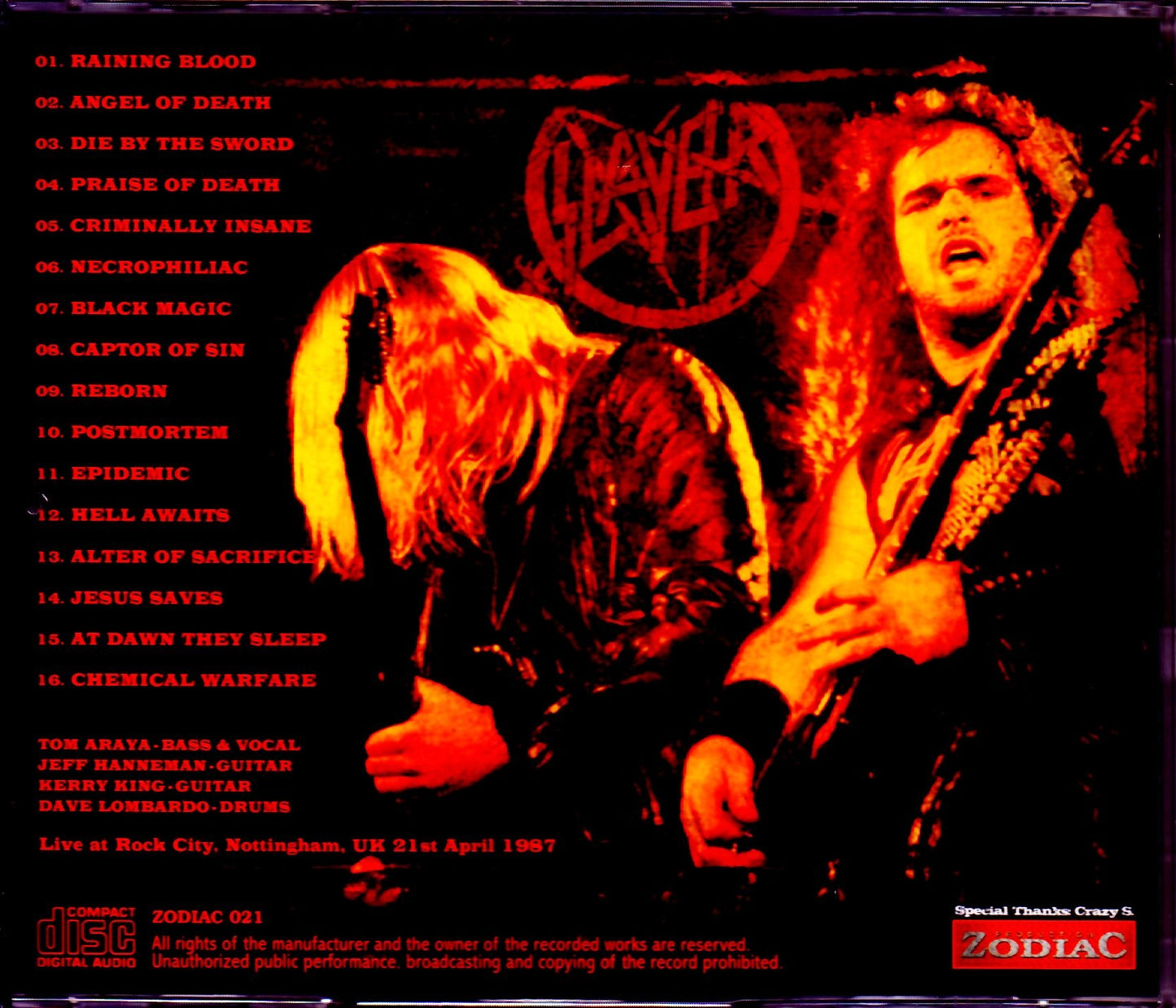 Slayer/UK 1987 Upgrade