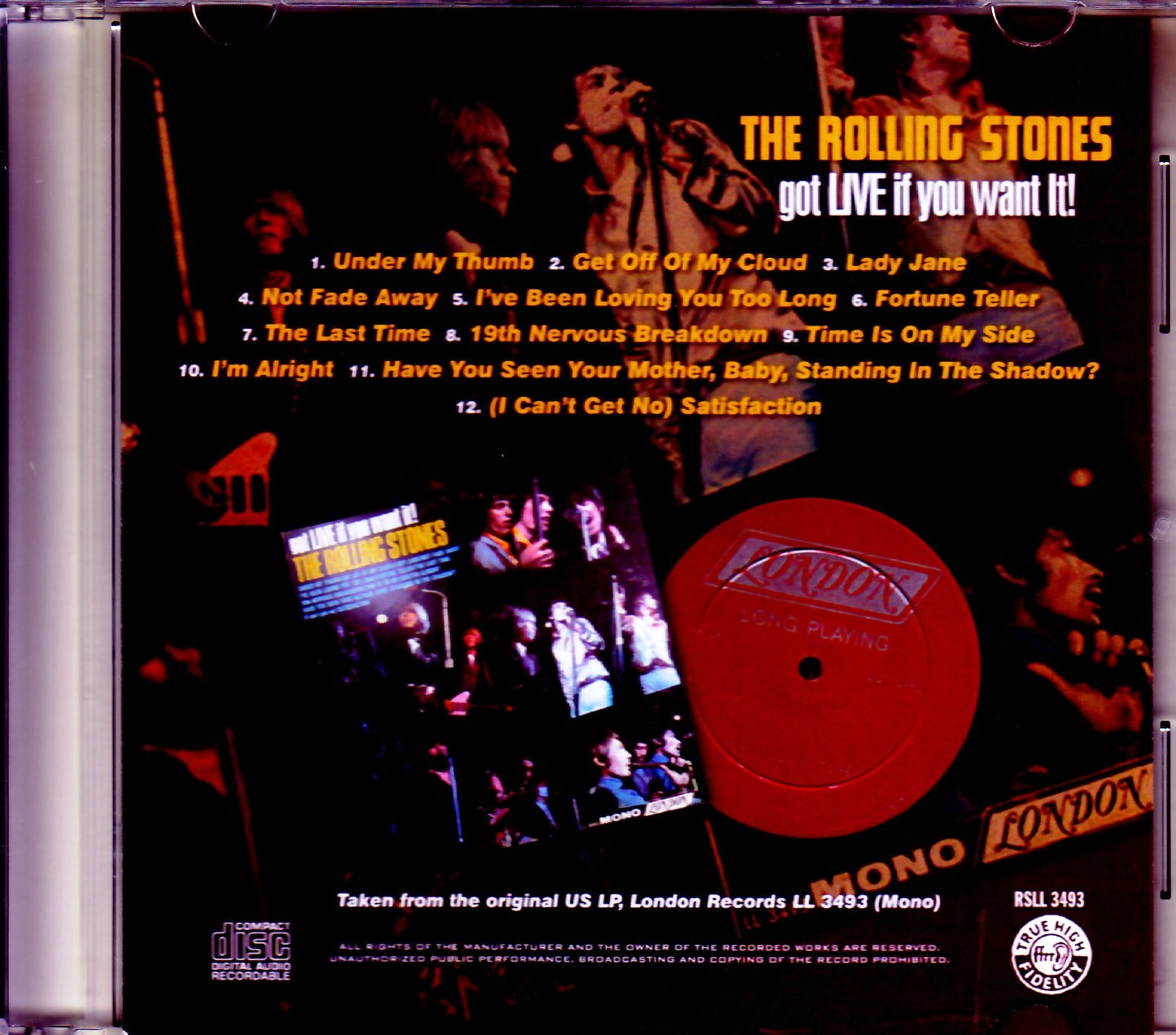 Rolling Stones/Got Live if you Want it! Original US LP Ver.