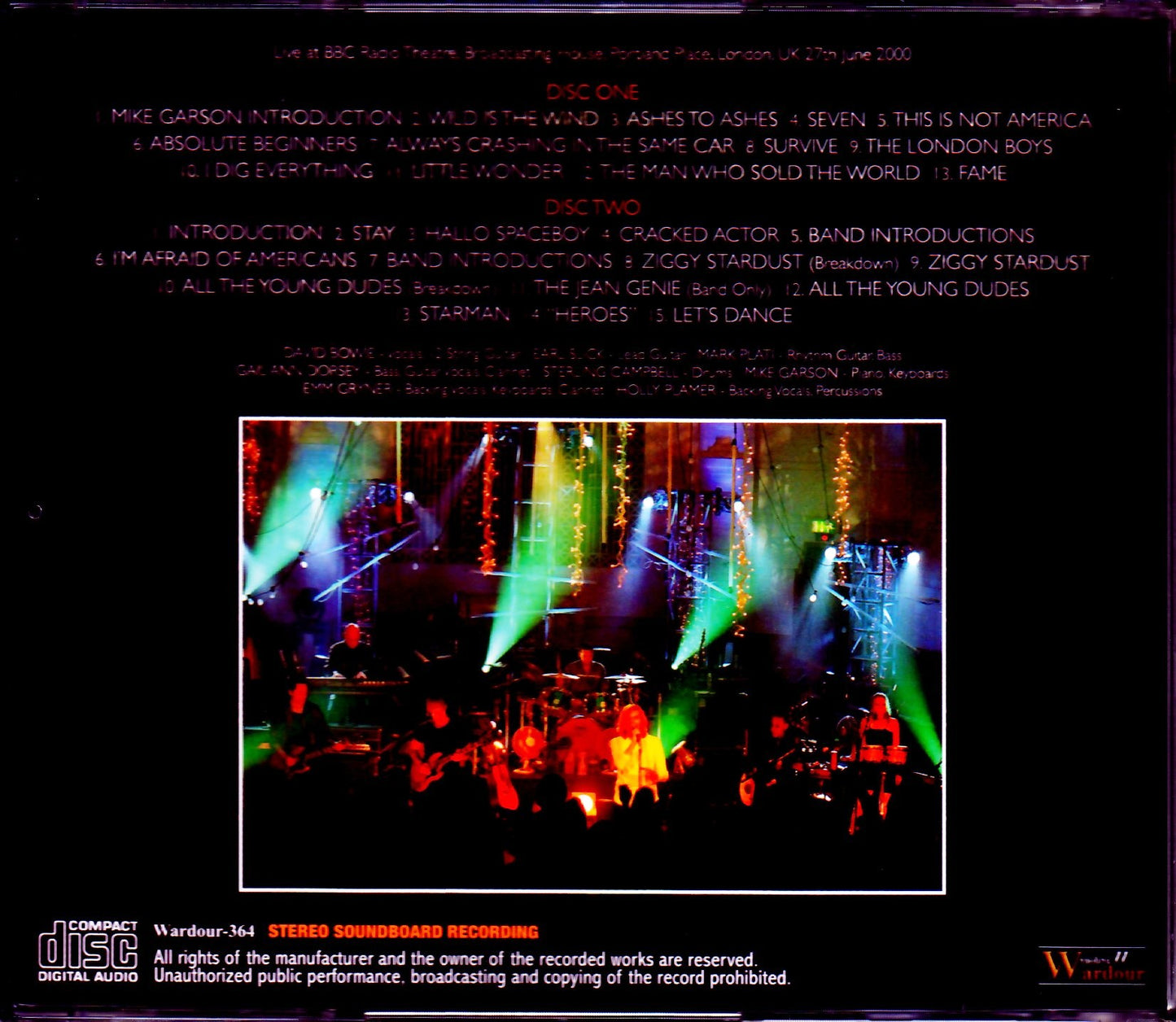 David Bowie/London,UK 2000 SBD Complete