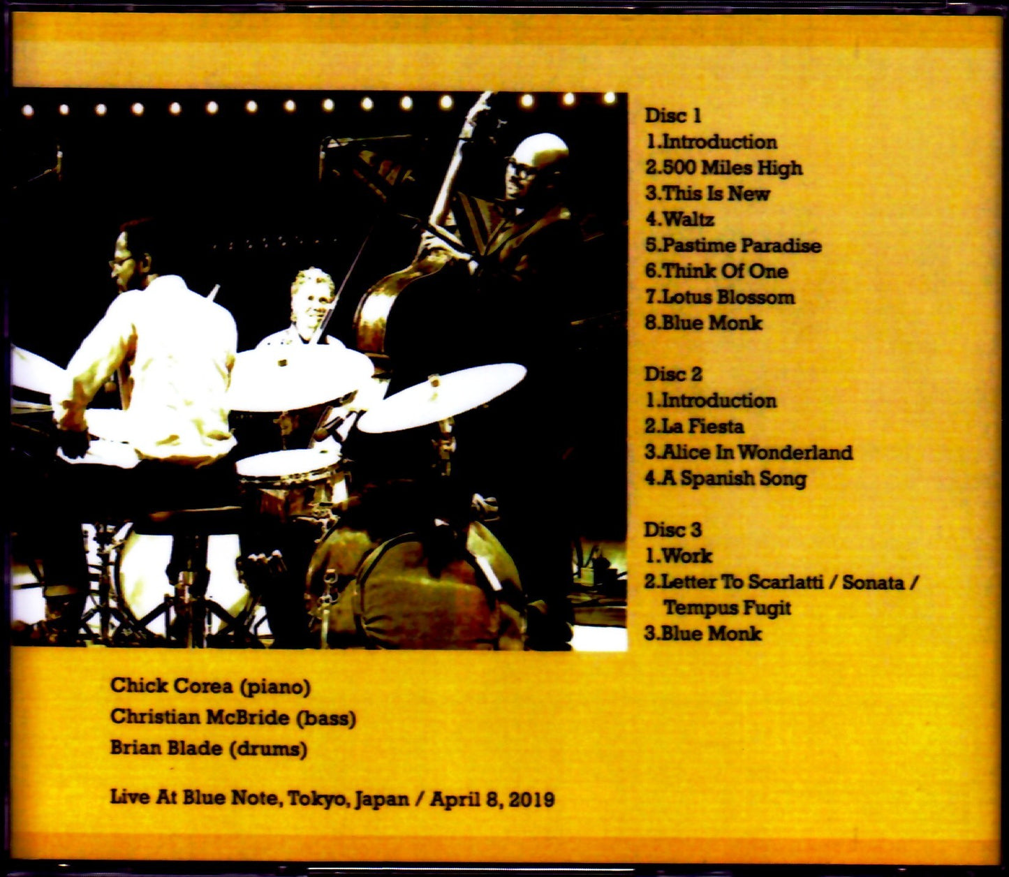 Chick Corea Trilogy/Tokyo,Japan 4.8.2019 Complete
