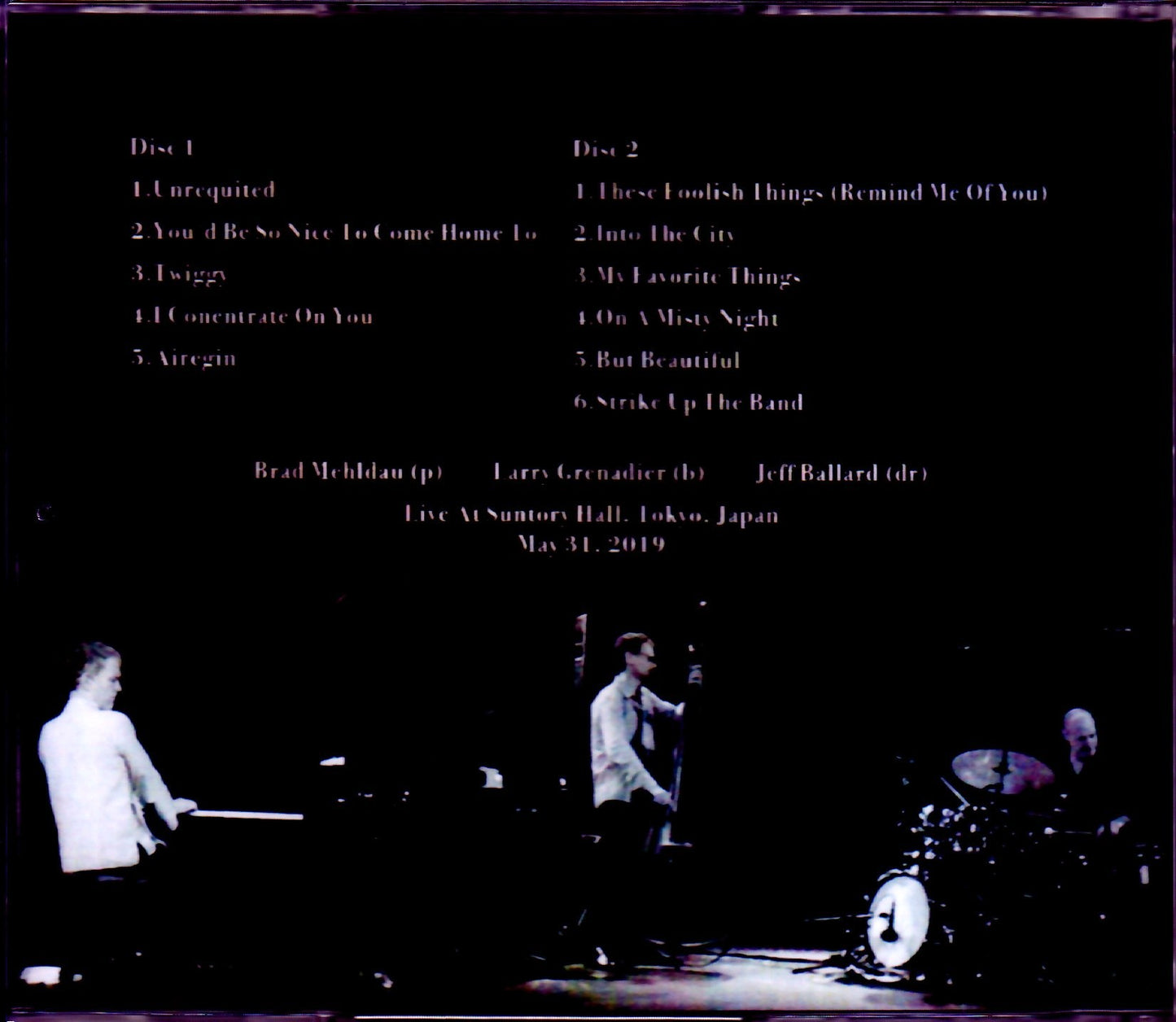 Brad Mehldau/Tokyo,Japan 5.31.2019