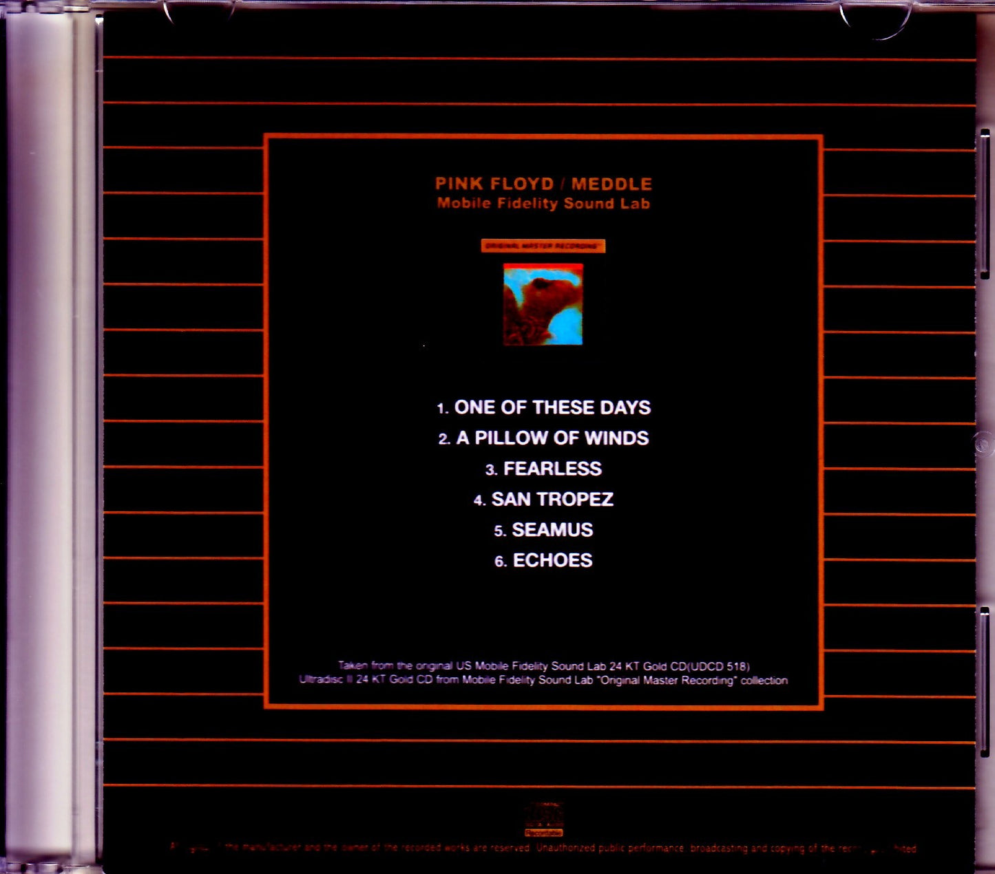Pink Floyd/Meddle Original US Mobile Fidelity Sound Lab