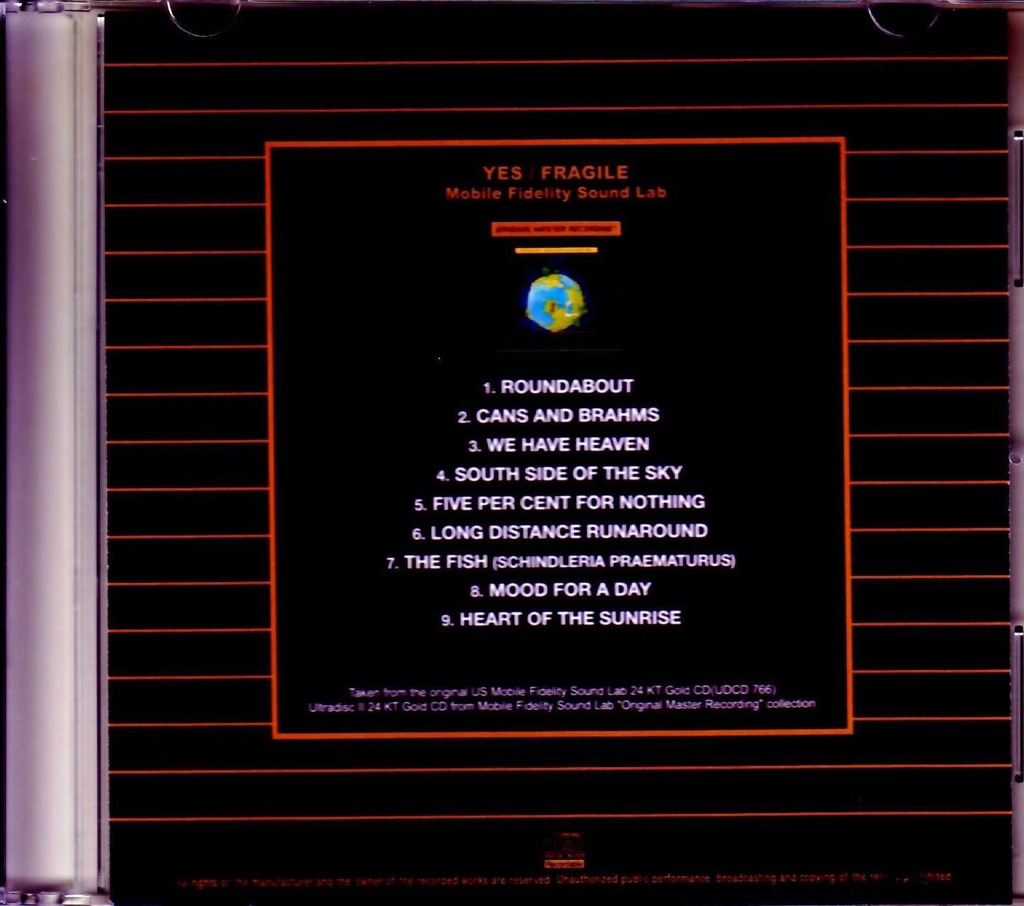 Yes/Fragile Original US Mobile Fidelity Sound Lab