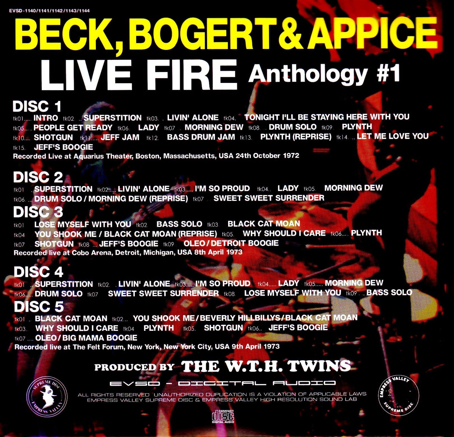 BB & A Beck,Bogert & Appice/Live Anthology Vol.1