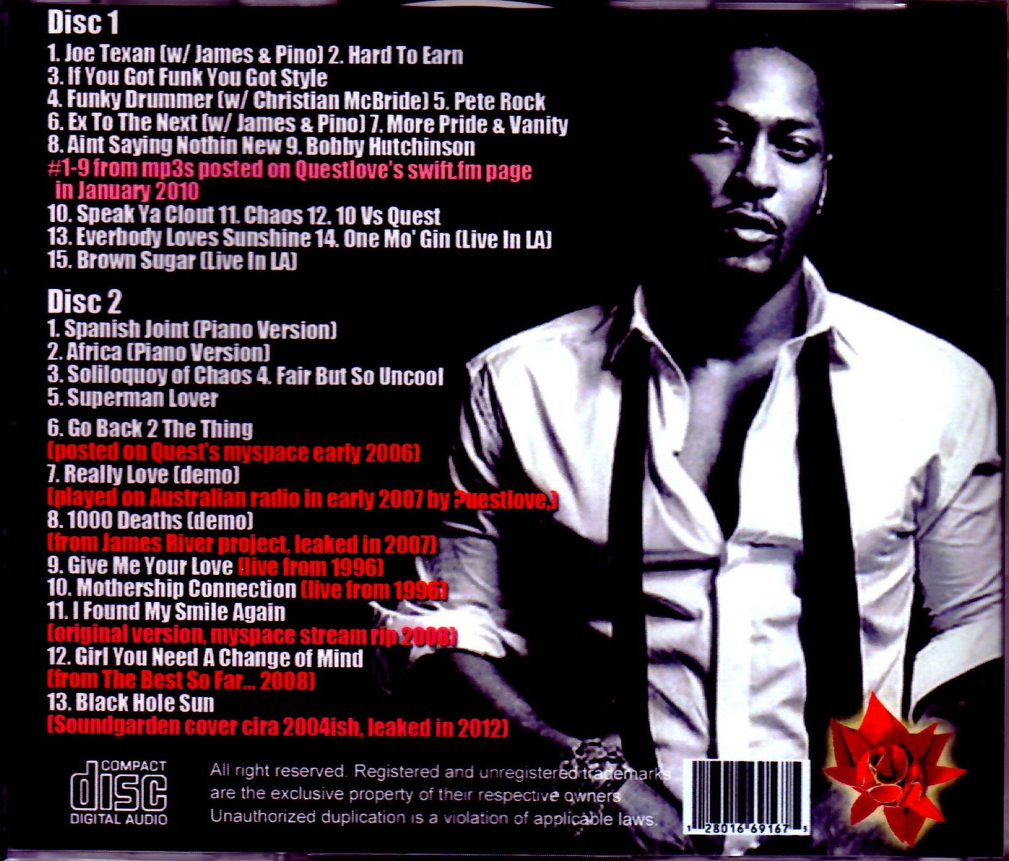 D'Angelo/Voodoo and James River Rarities