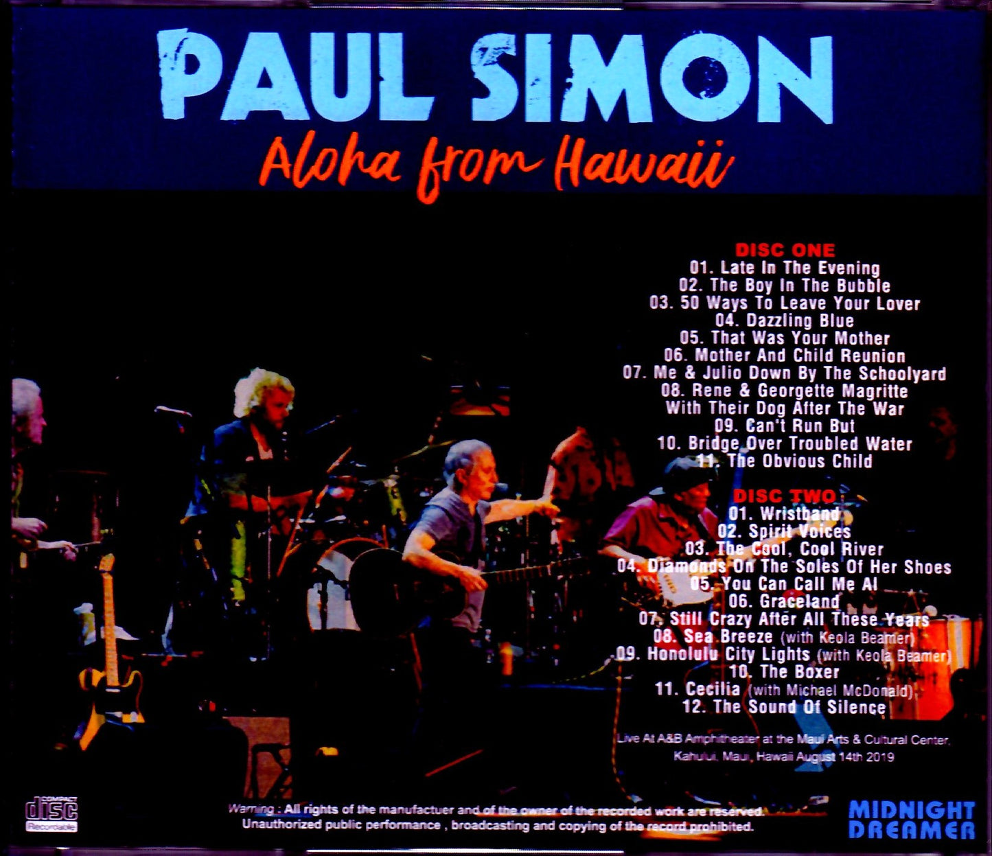 Paul Simon/Hawaii, USA 2019