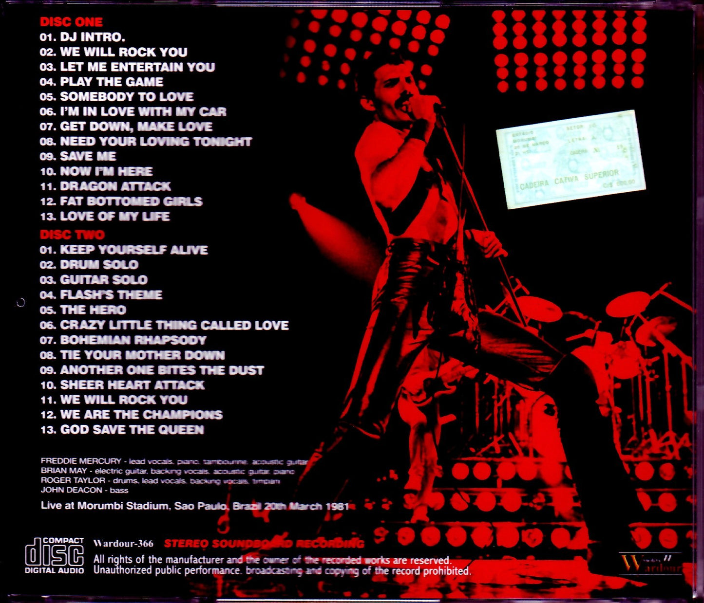 Queen/Brazil 1981 Hugh Upgrade