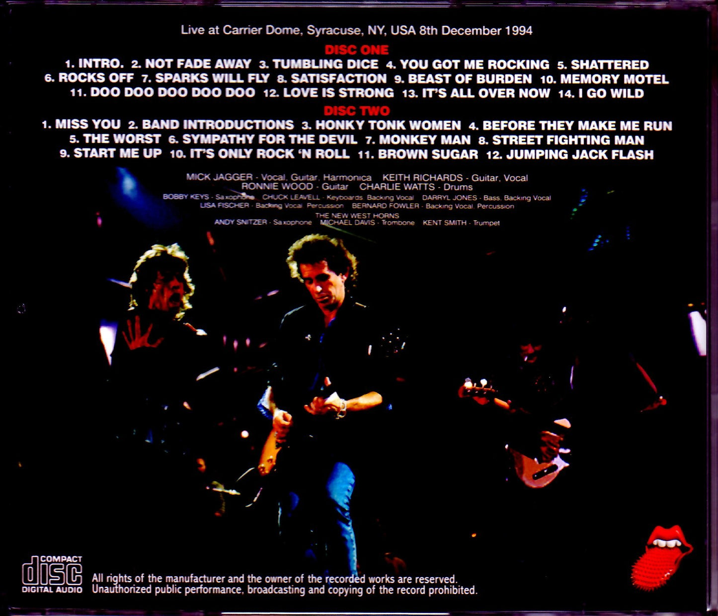 Rolling Stones/NY,USA 1994 Huge Upgrade