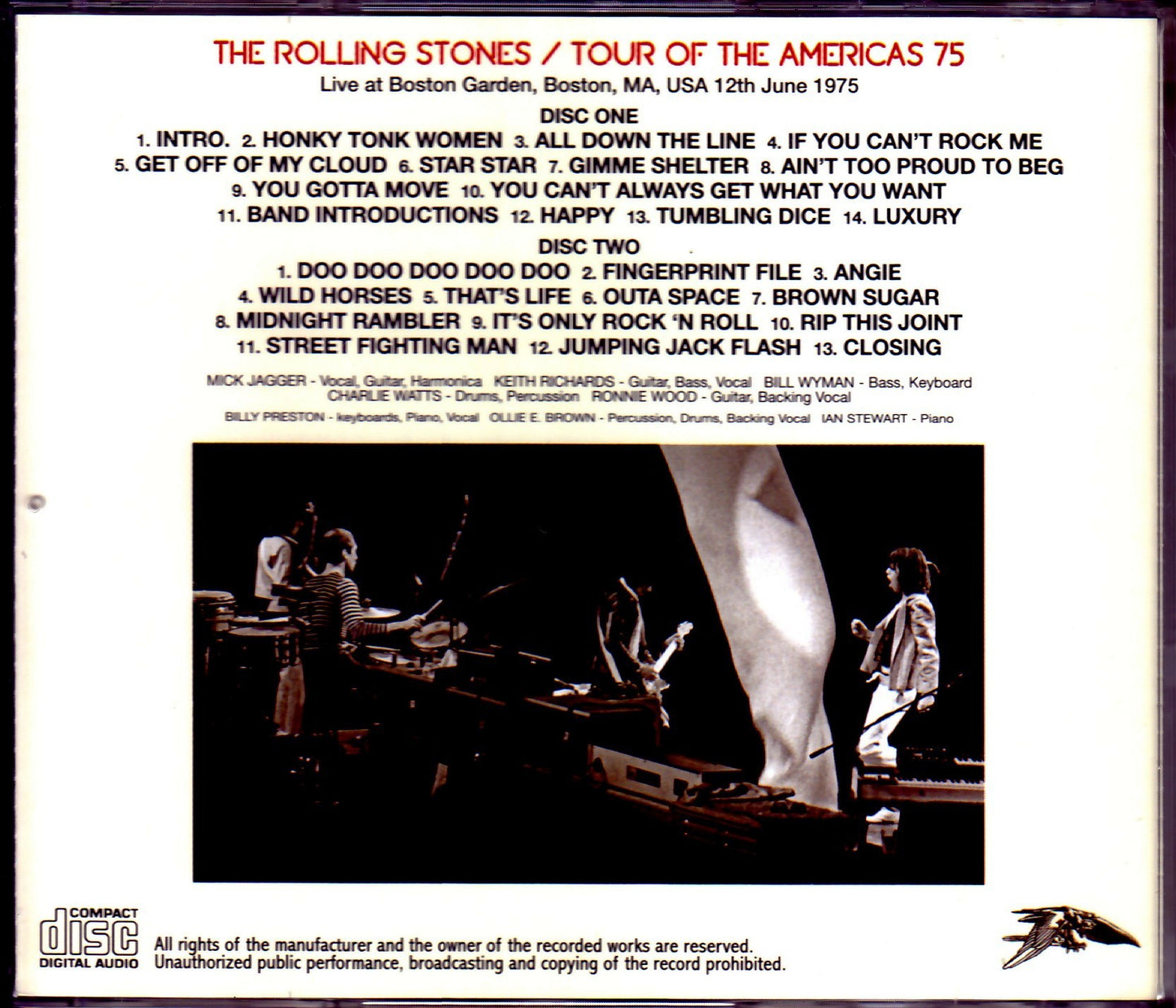 Rolling Stones/MA,USA 6.12.1975
