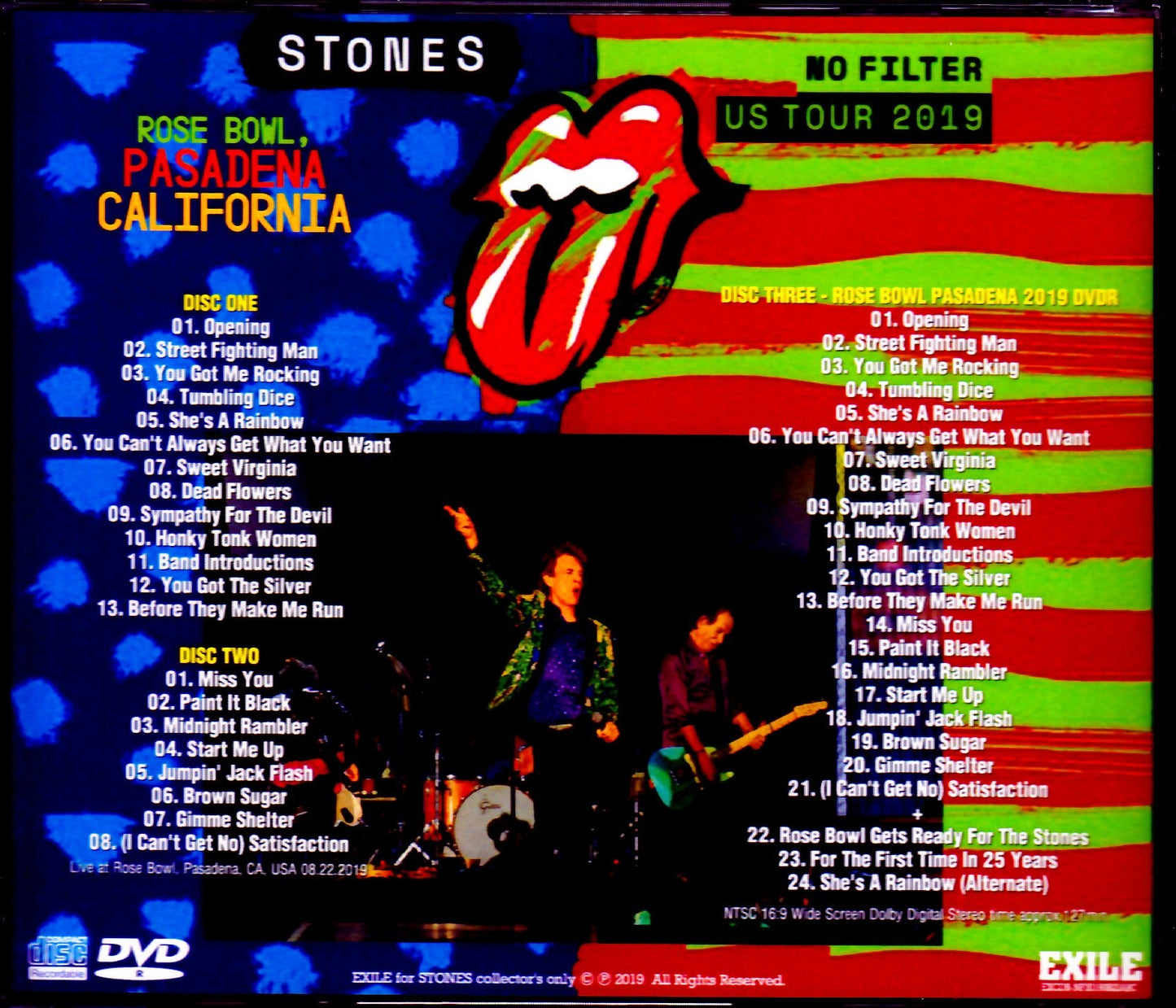 Rolling Stones/CA,USA 8.22.2019 S & V