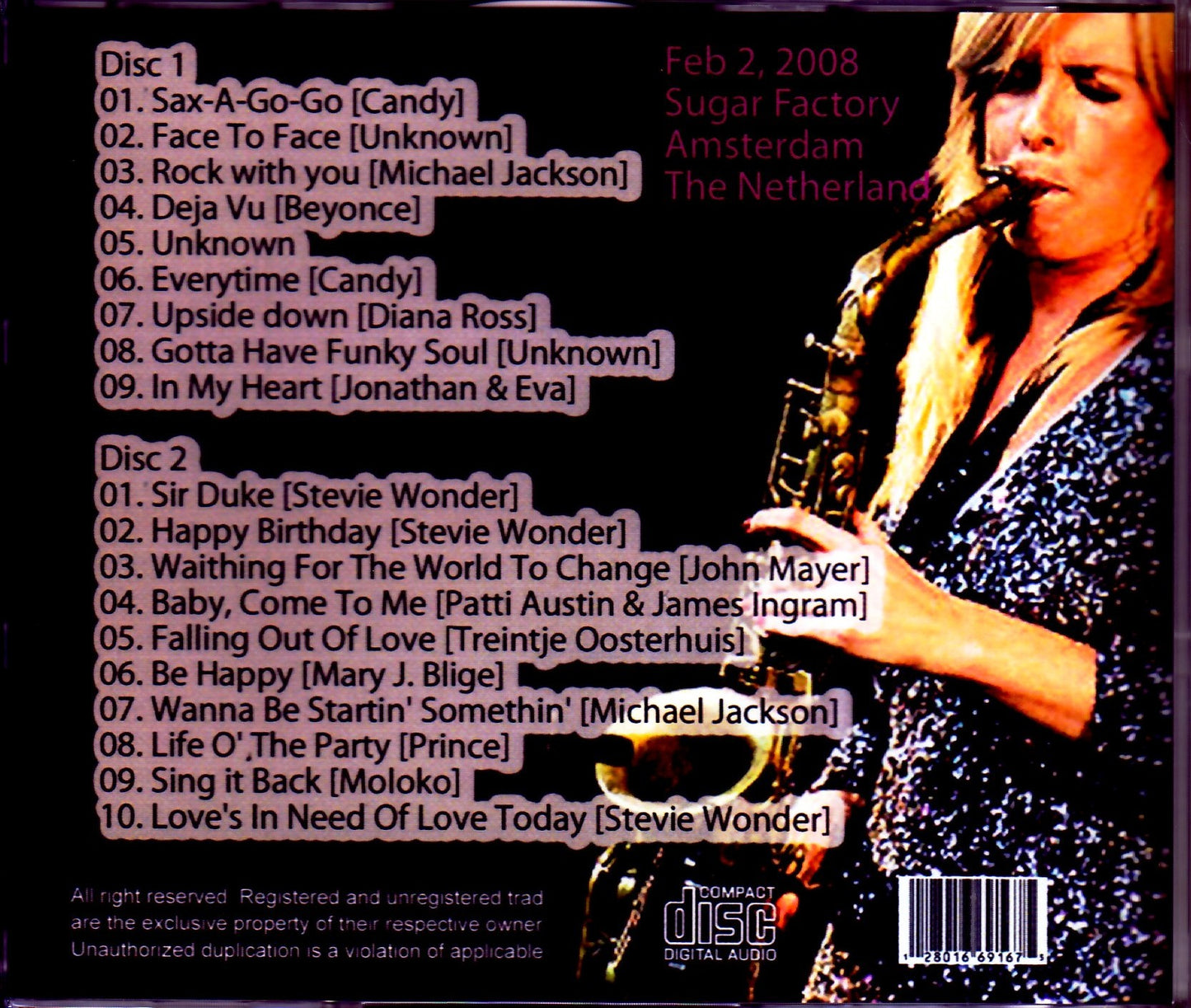 Candy Dulfer/Netherlands 2008