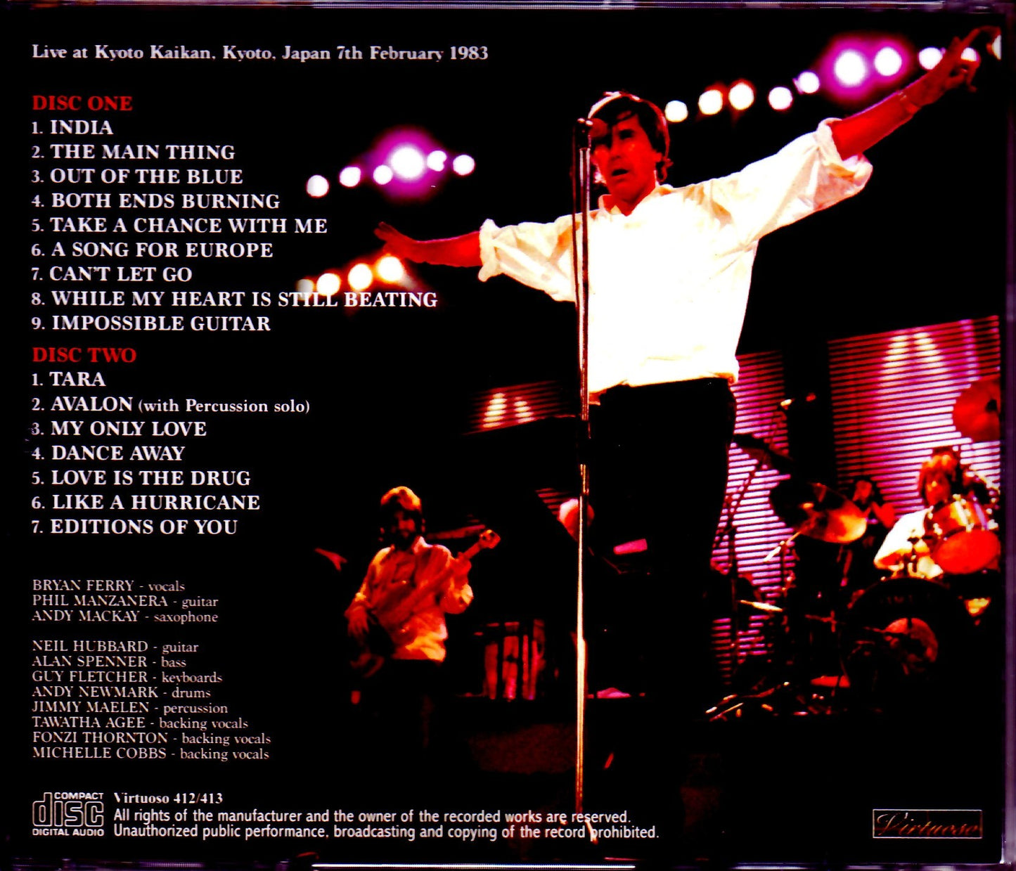 Roxy Music/Kyoto,Japan 1983