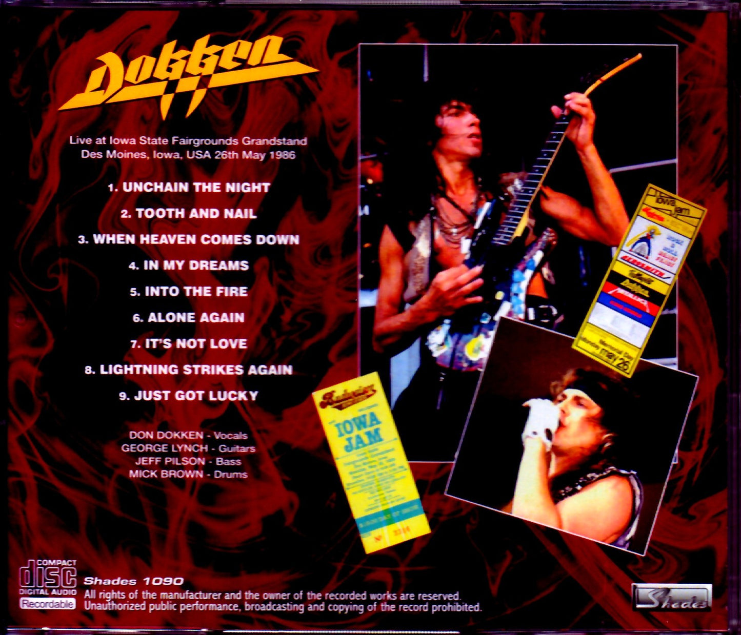 Dokken/Iowa, USA 1986