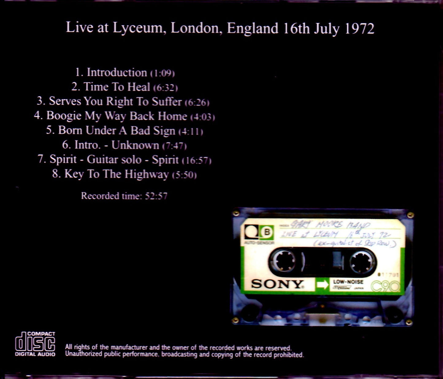Gary Moore Band/England,UK 1972