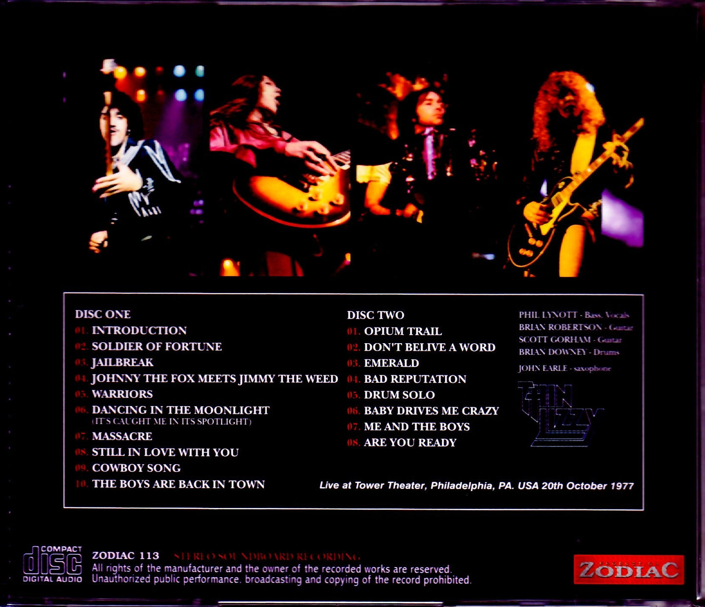 Thin Lizzy/PA,USA 1977 Upgrade