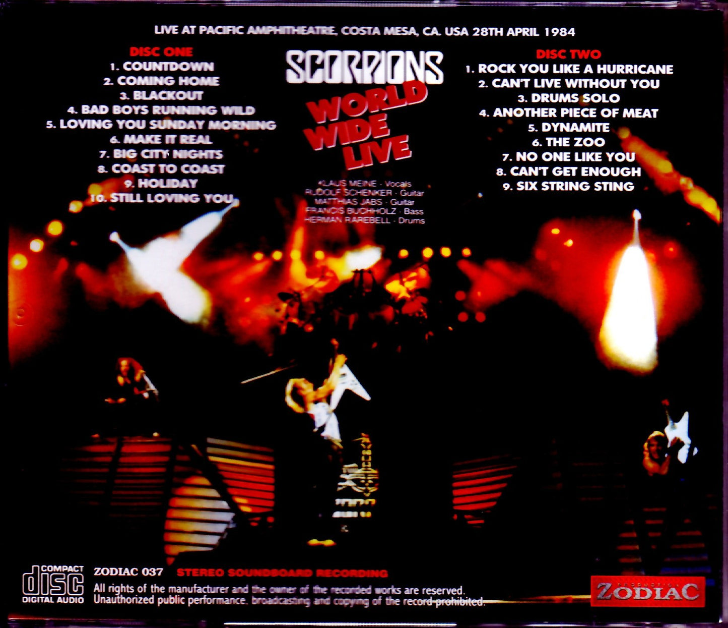 Scorpions/CA, USA 1984