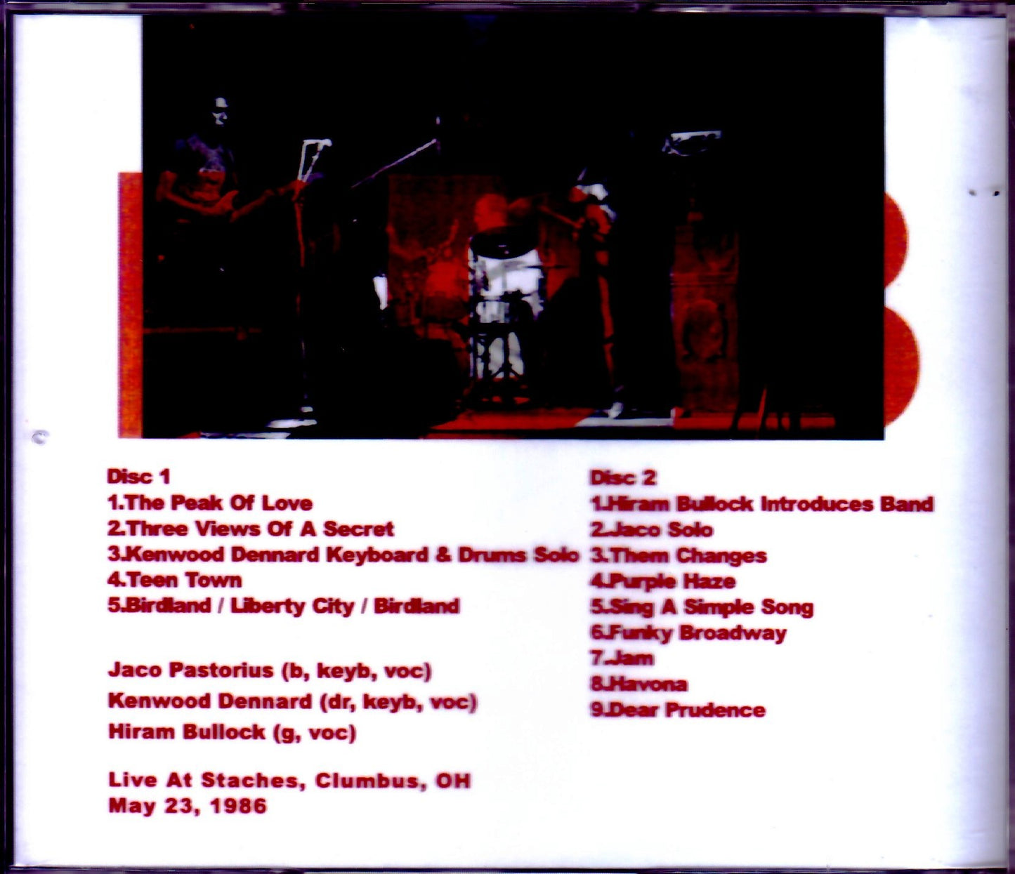 Jaco Pastorius/OH, USA 1986