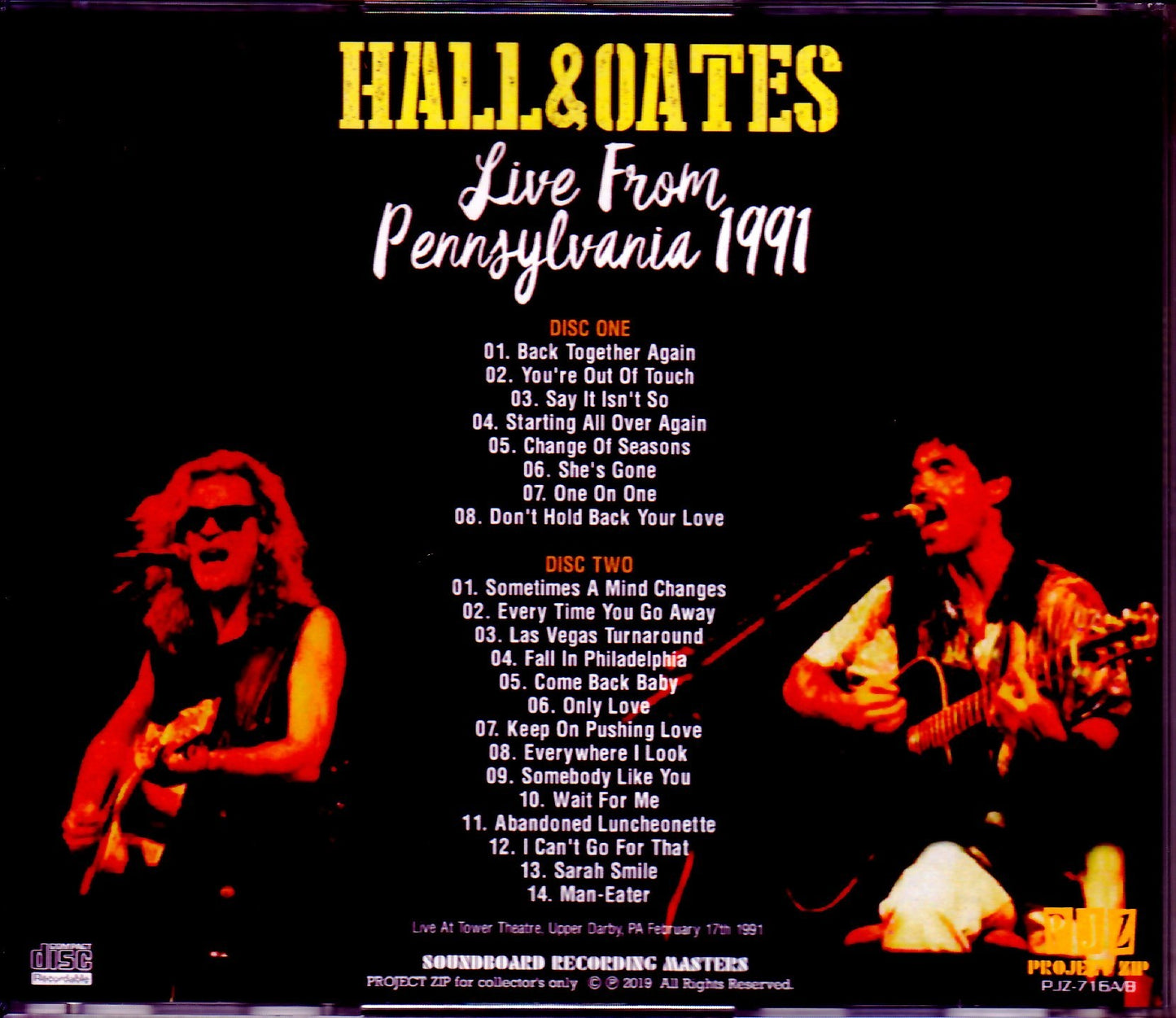 Hall & Oates/PA, USA 1991