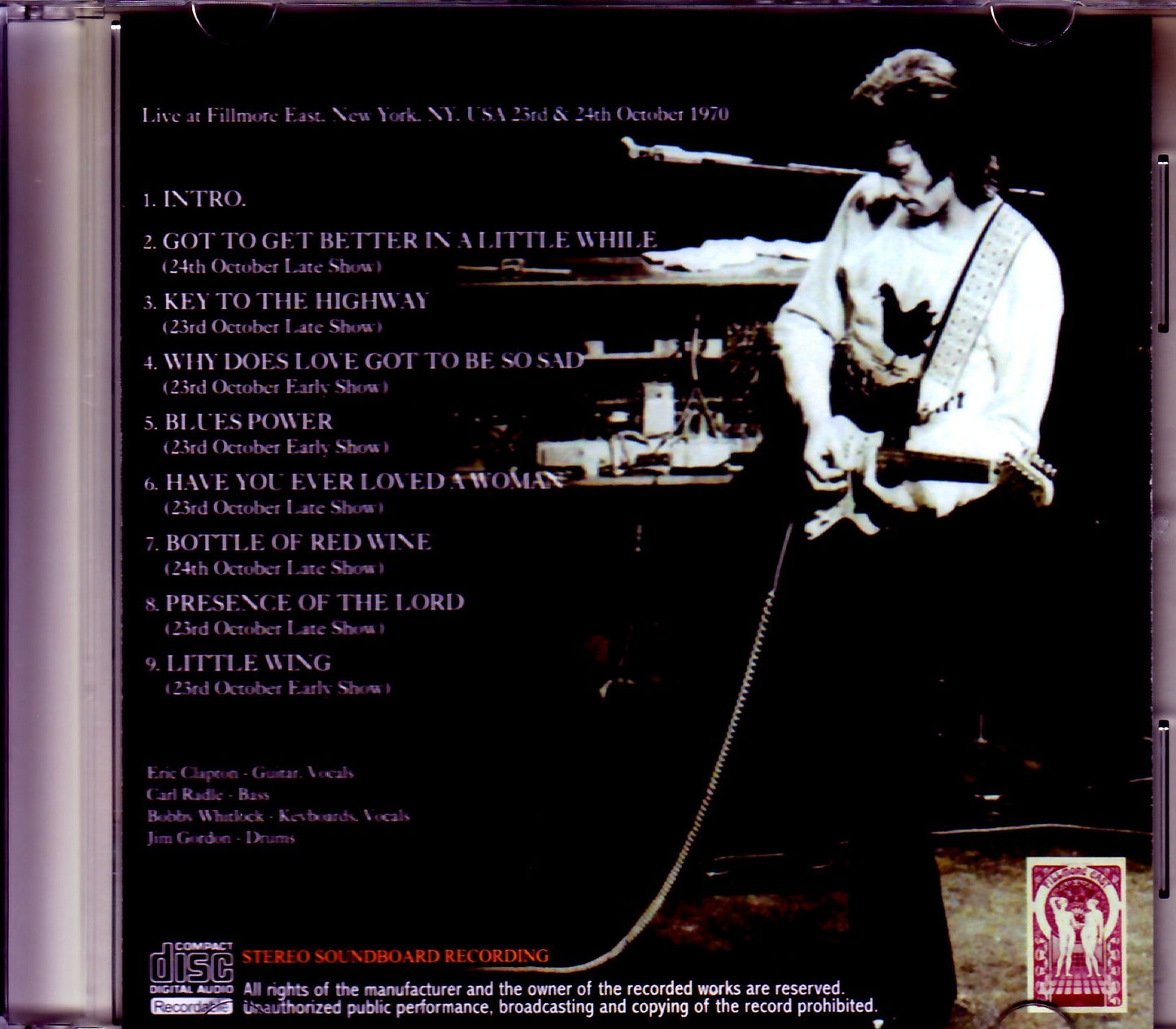 Derek and the Dominos/NY,USA 1970 2 Days Pitch Adjusted