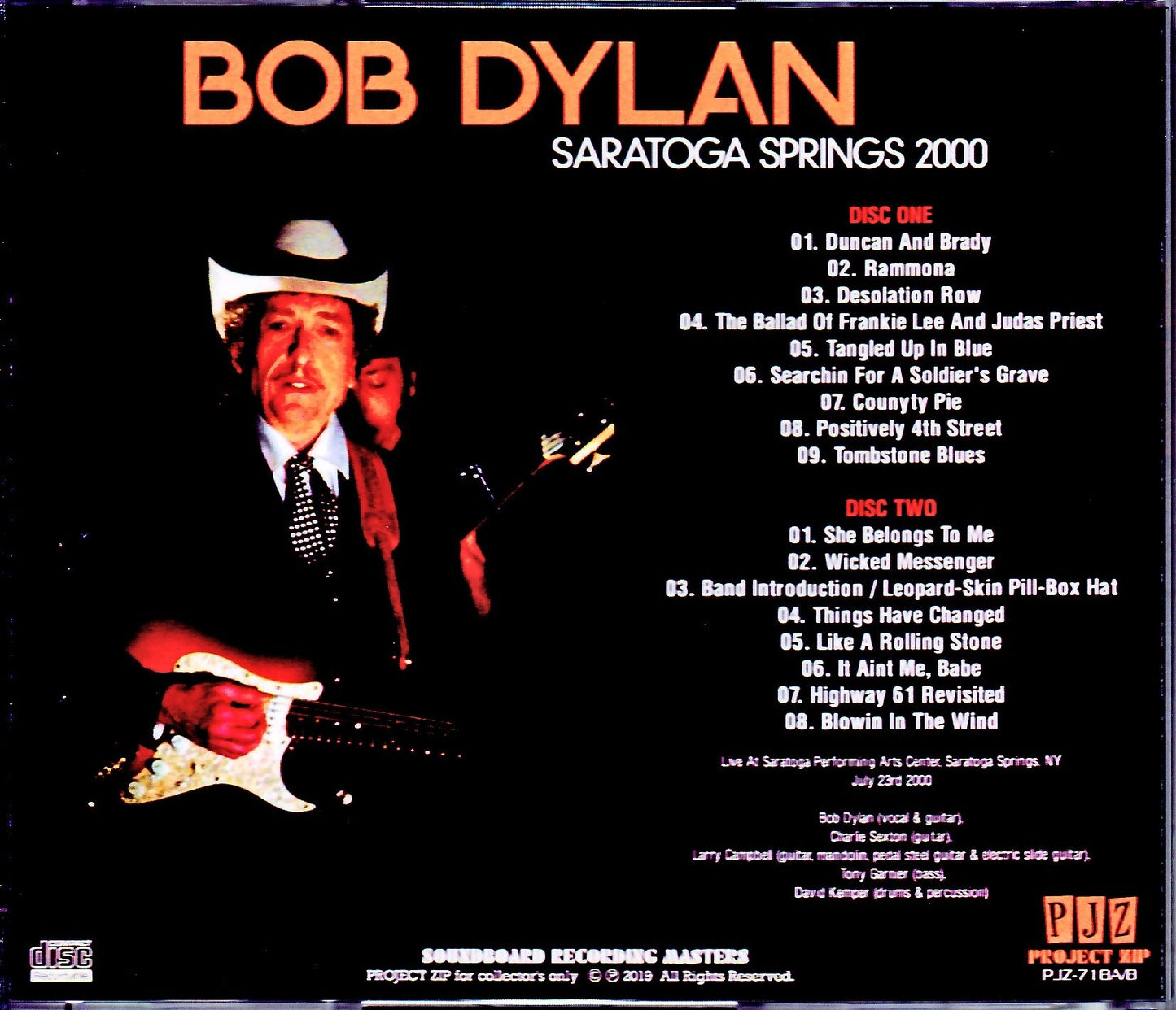 Bob Dylan/NY,USA 2000
