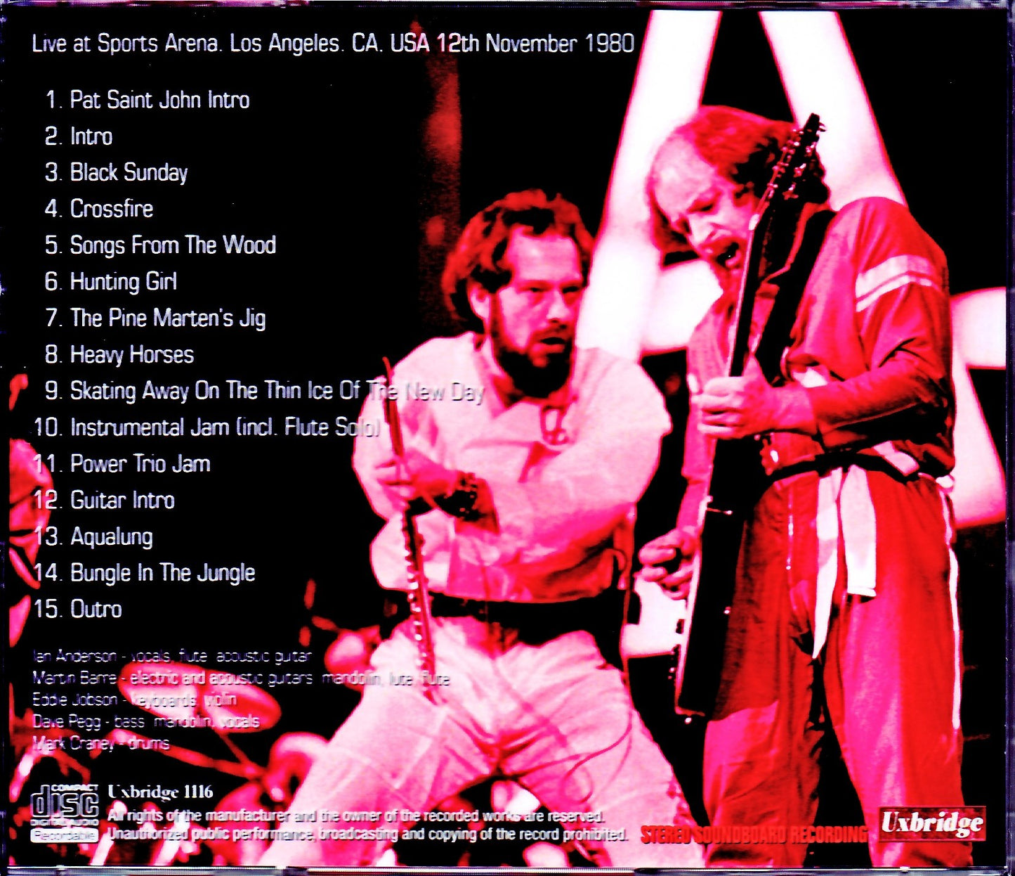 Jethro Tull/CA,USA 1980 Upgrade