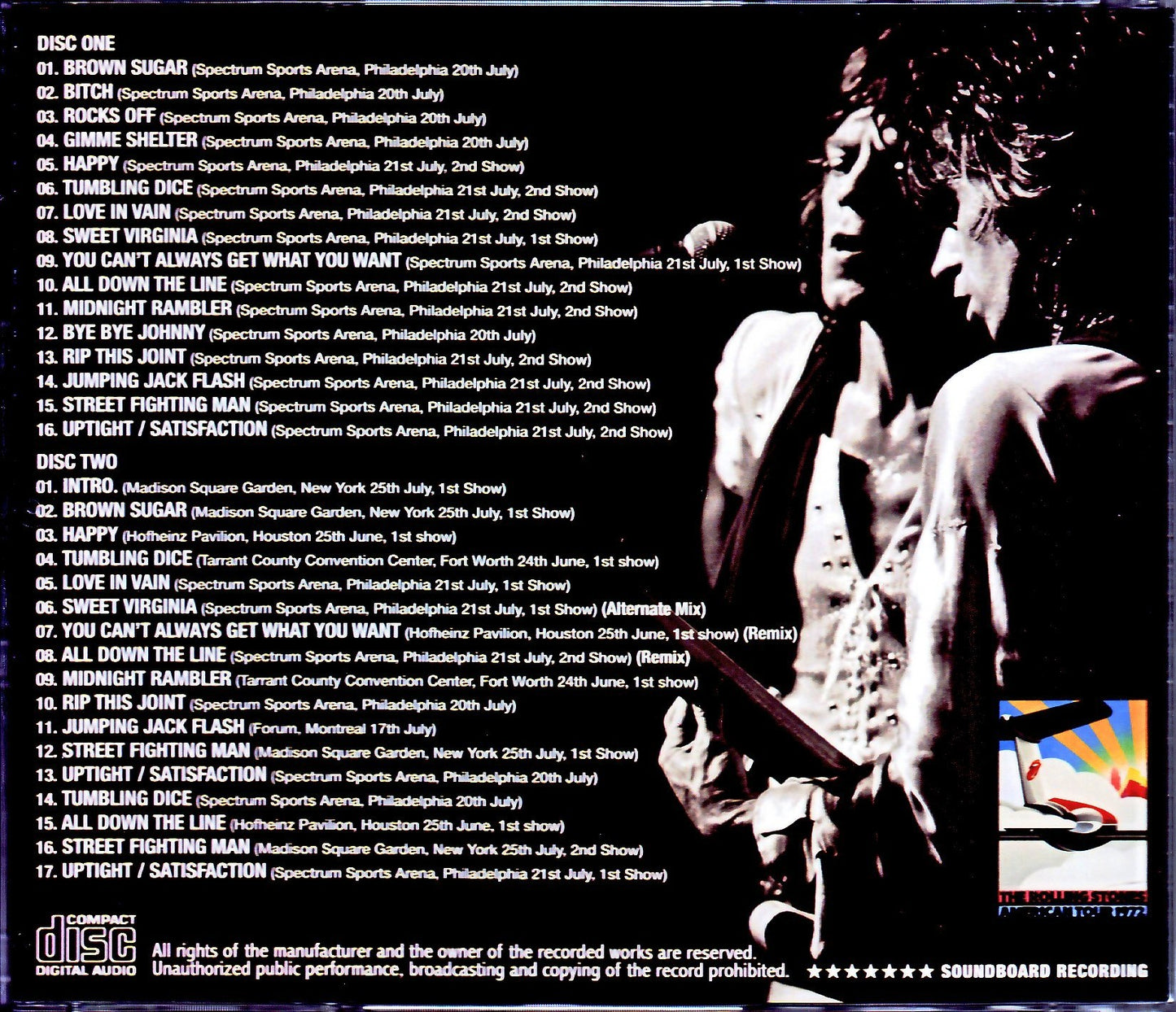 Rolling Stones/Soundboard Recording from 1972 Tour