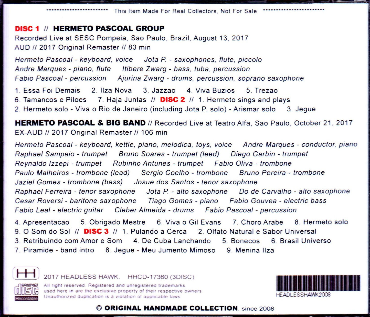 Hermeto Pascoal/Brazil 2017 2 Days