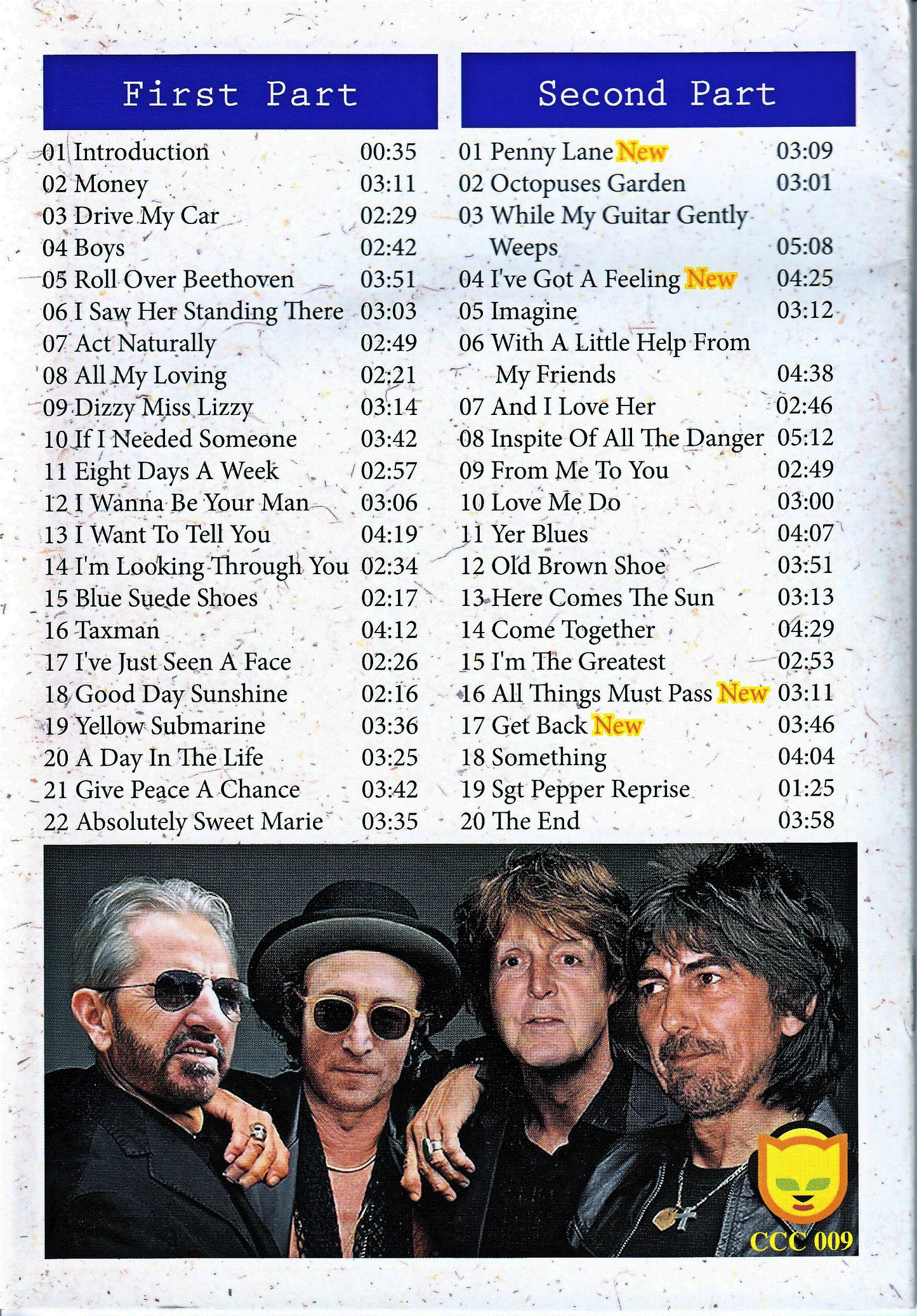 Beatles/Contains Previously Unreleased Tracks 41 Solo Live