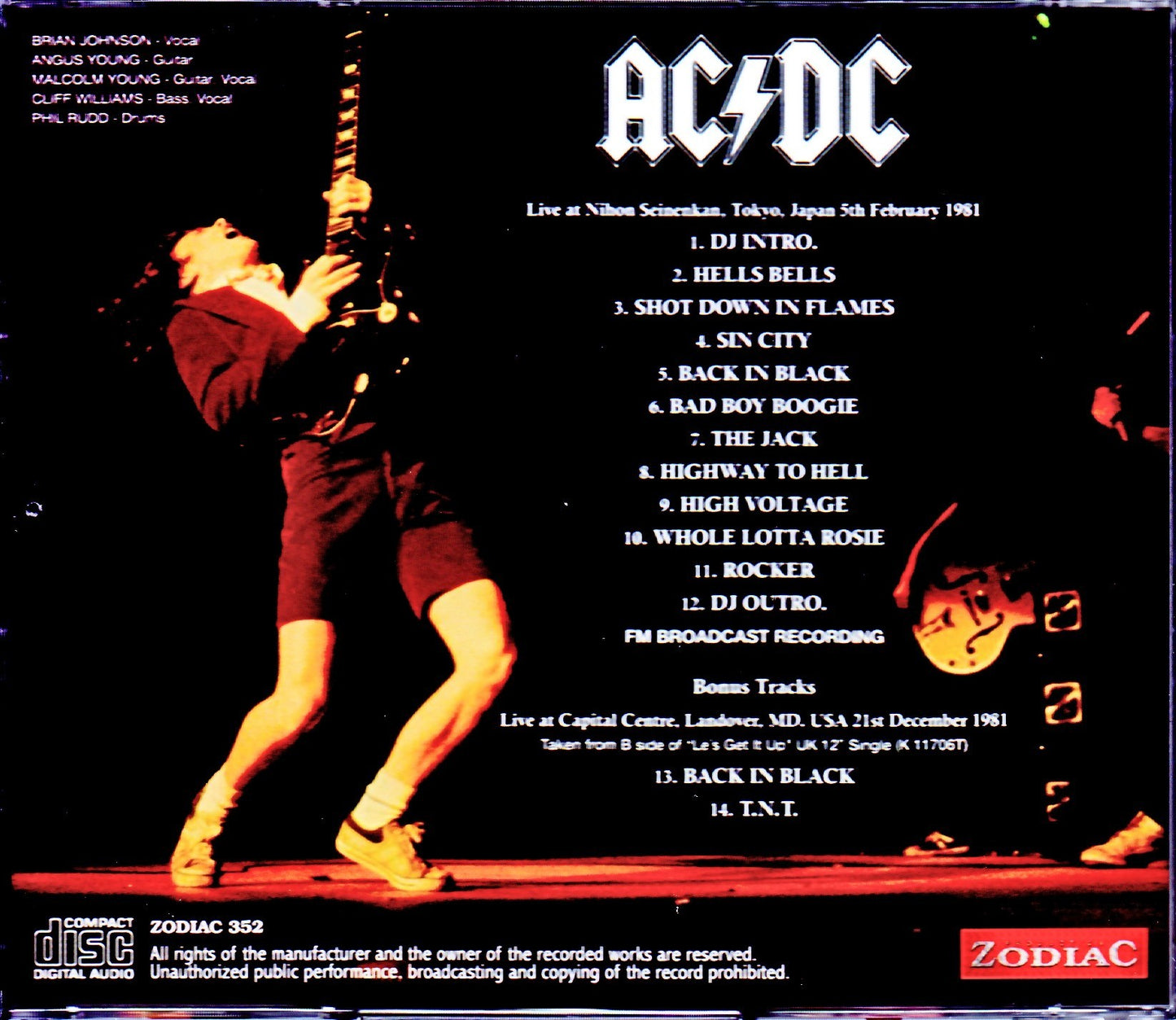 AC/DC/Tokyo,Japan 2.5.1981 Upgrade & more