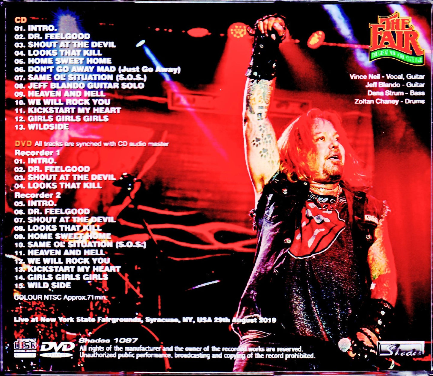 Vince Neil/NY,USA 2019 S & V