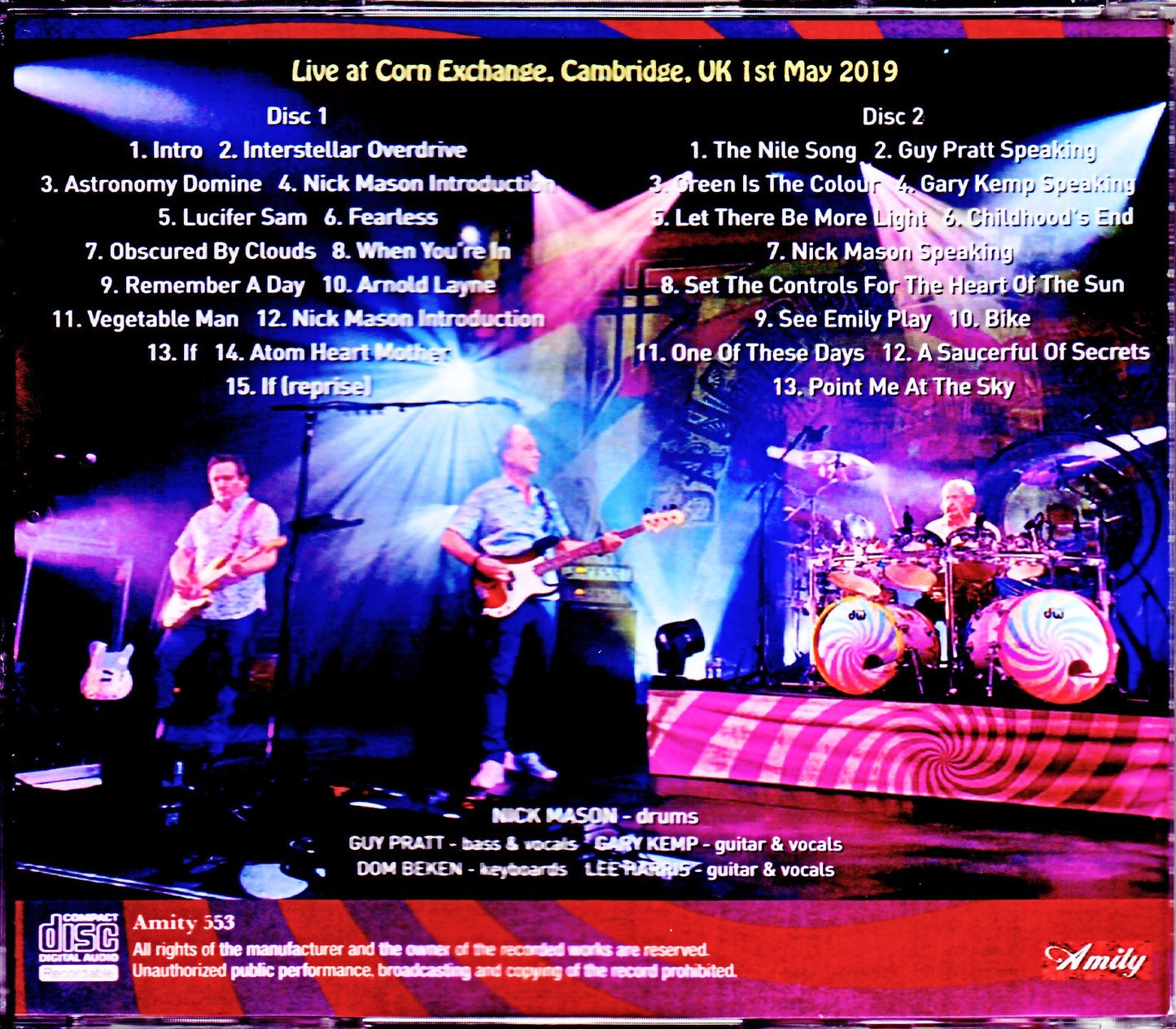 Nick Mason's Saucerful of Secrets/Cambridge,UK 2019