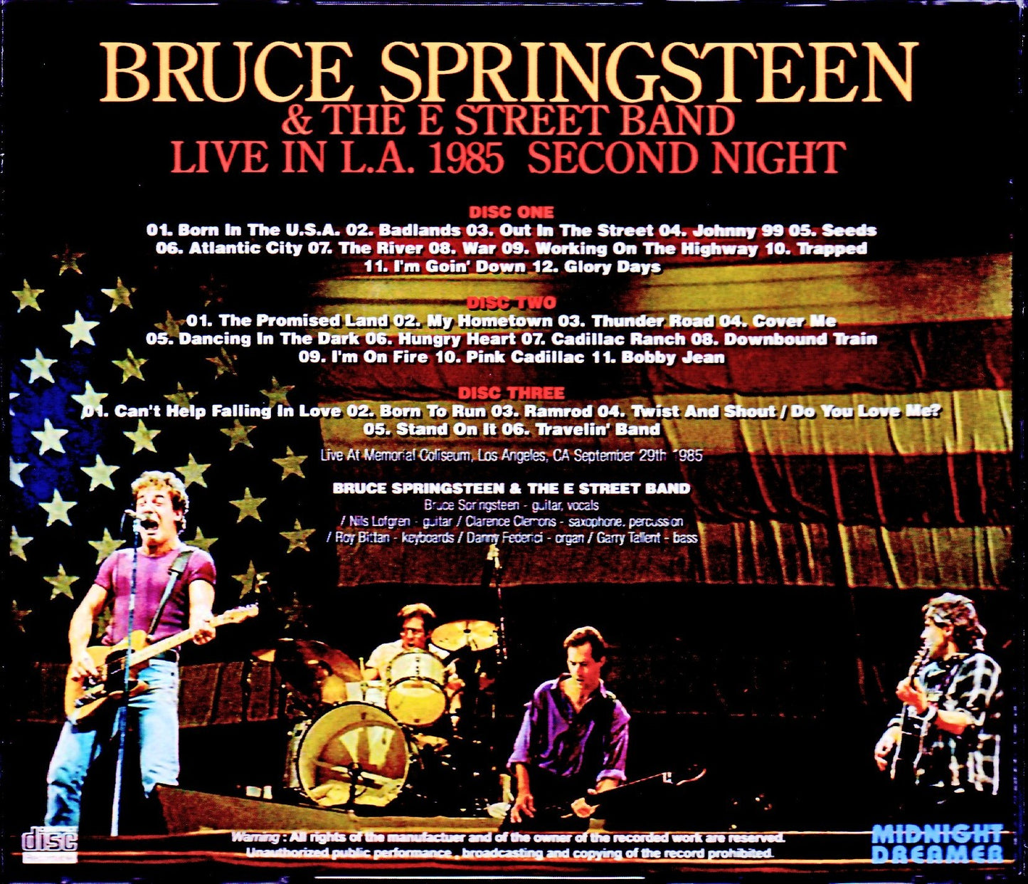 Bruce Springsteen/CA, USA 1985
