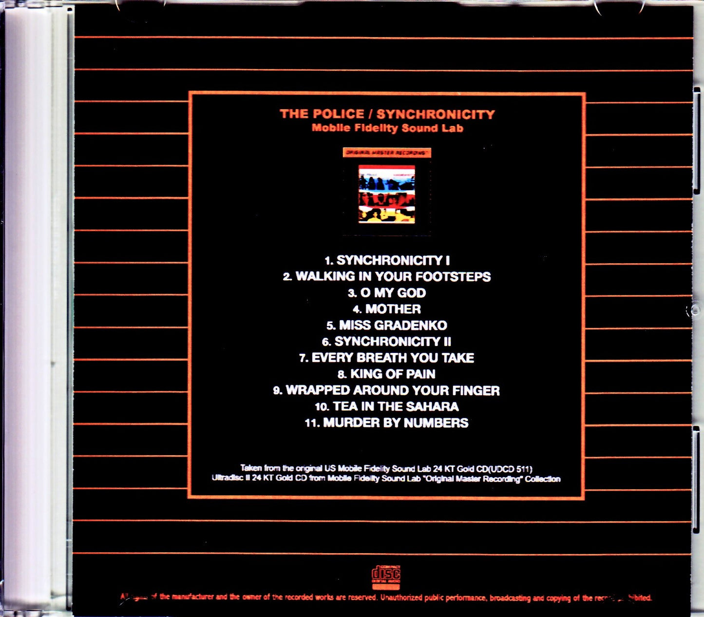 Police/Synchronicity Original US Mobile Fidelity Sound Lab