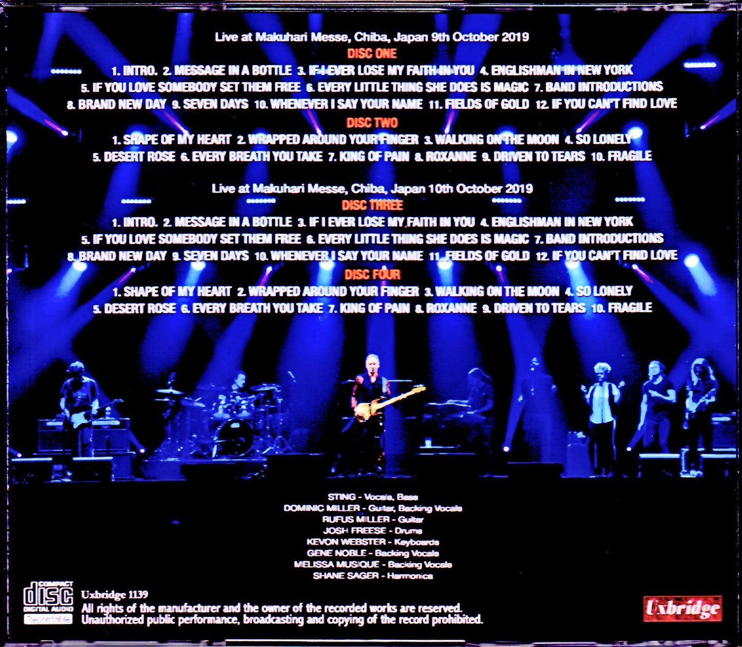 Sting/Chiba,Japan 2019 2Days