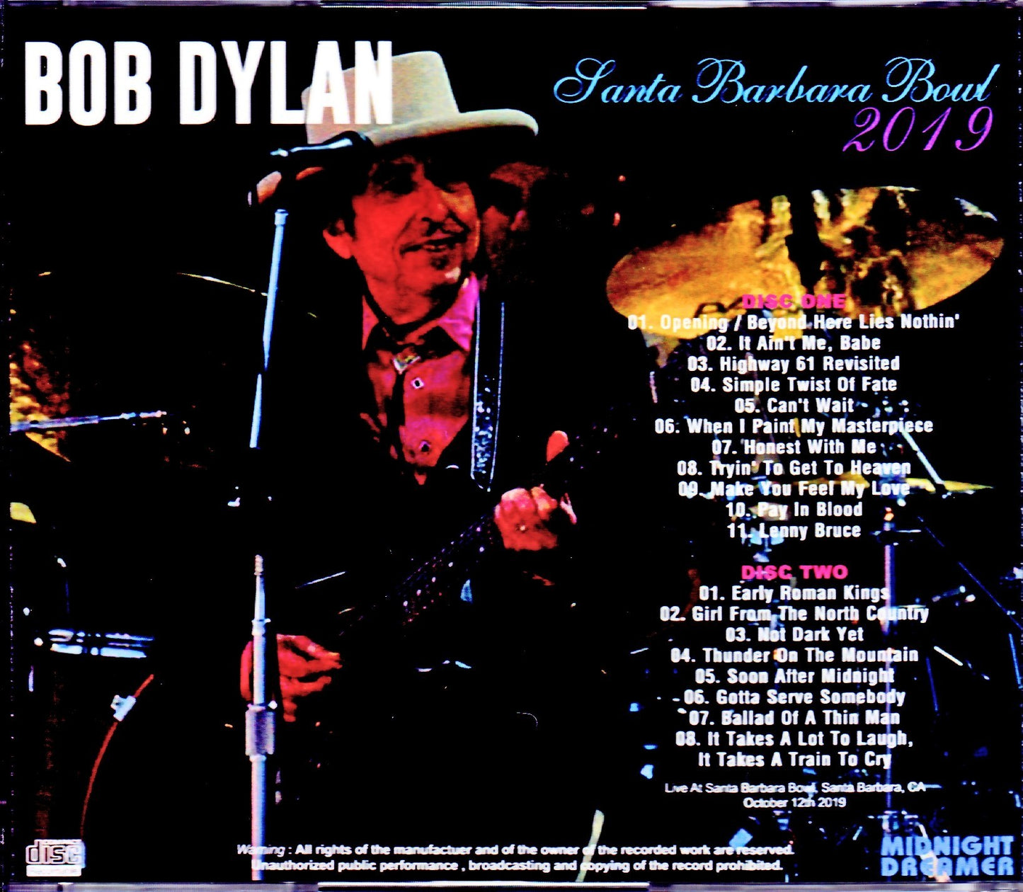 Bob Dylan/CA,USA 2019